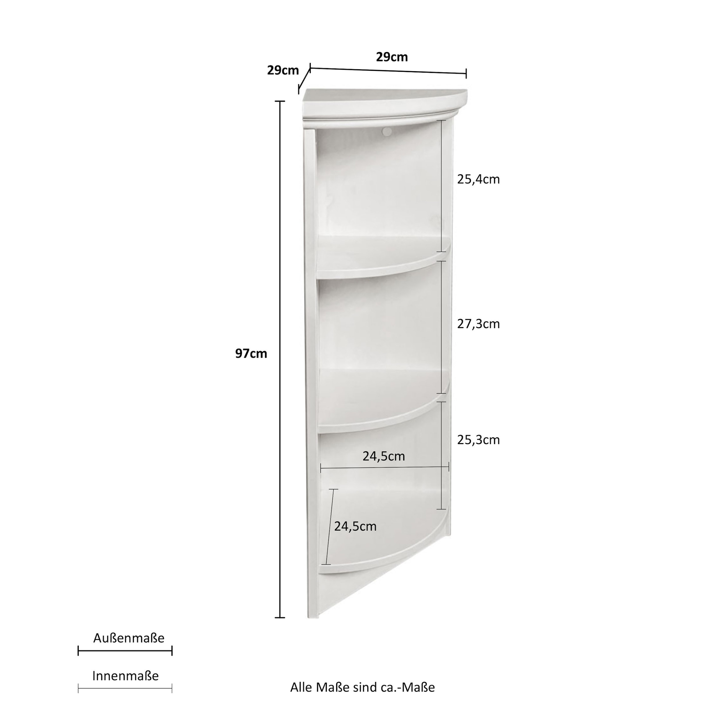 Home affaire Anbauregal »Soeren«, aus massiver Kiefer, Höhe 97 cm, Tiefe 29 cm