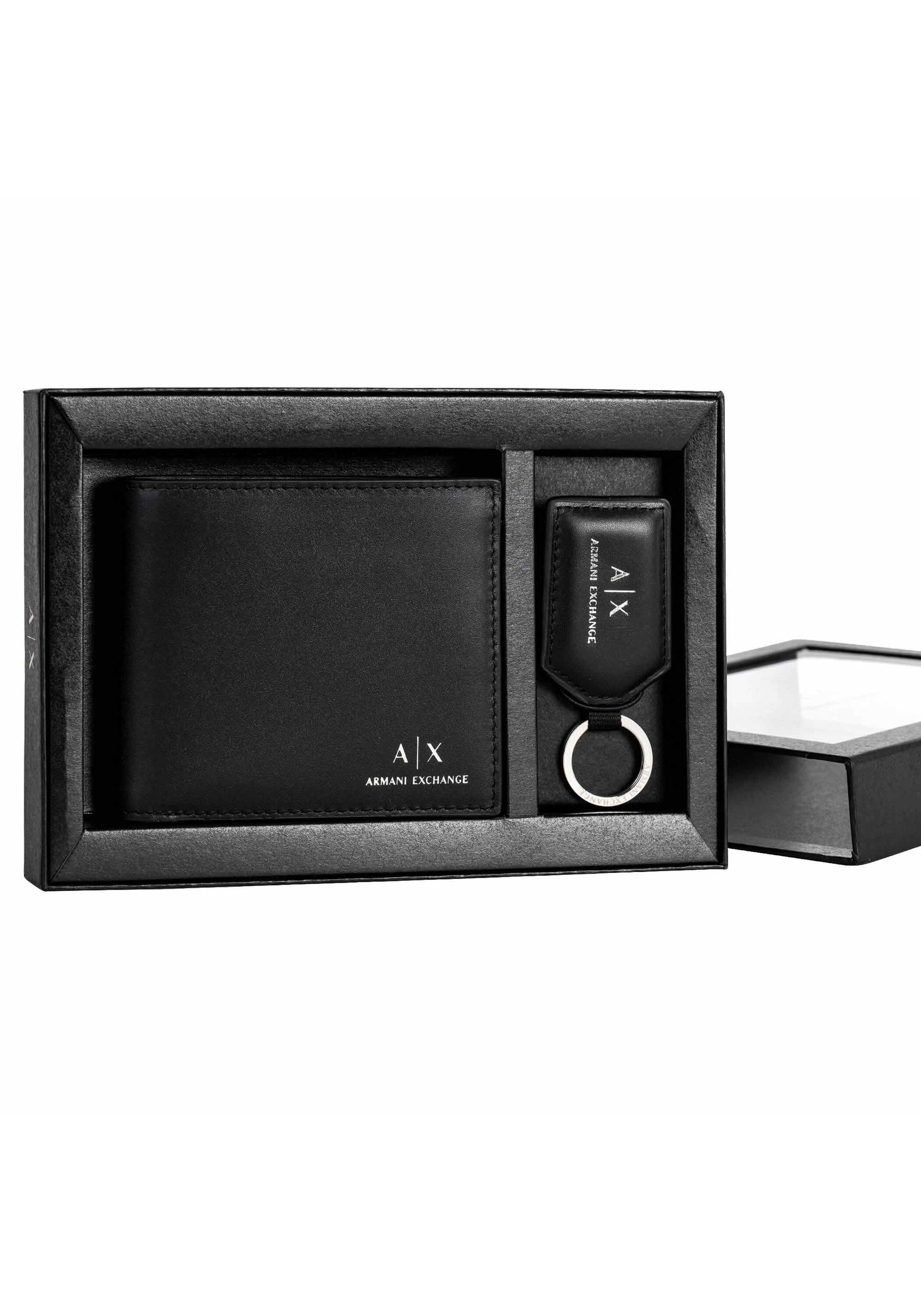 ARMANI EXCHANGE Geldbörse »Geldbörse Plain Leather Gift Set«