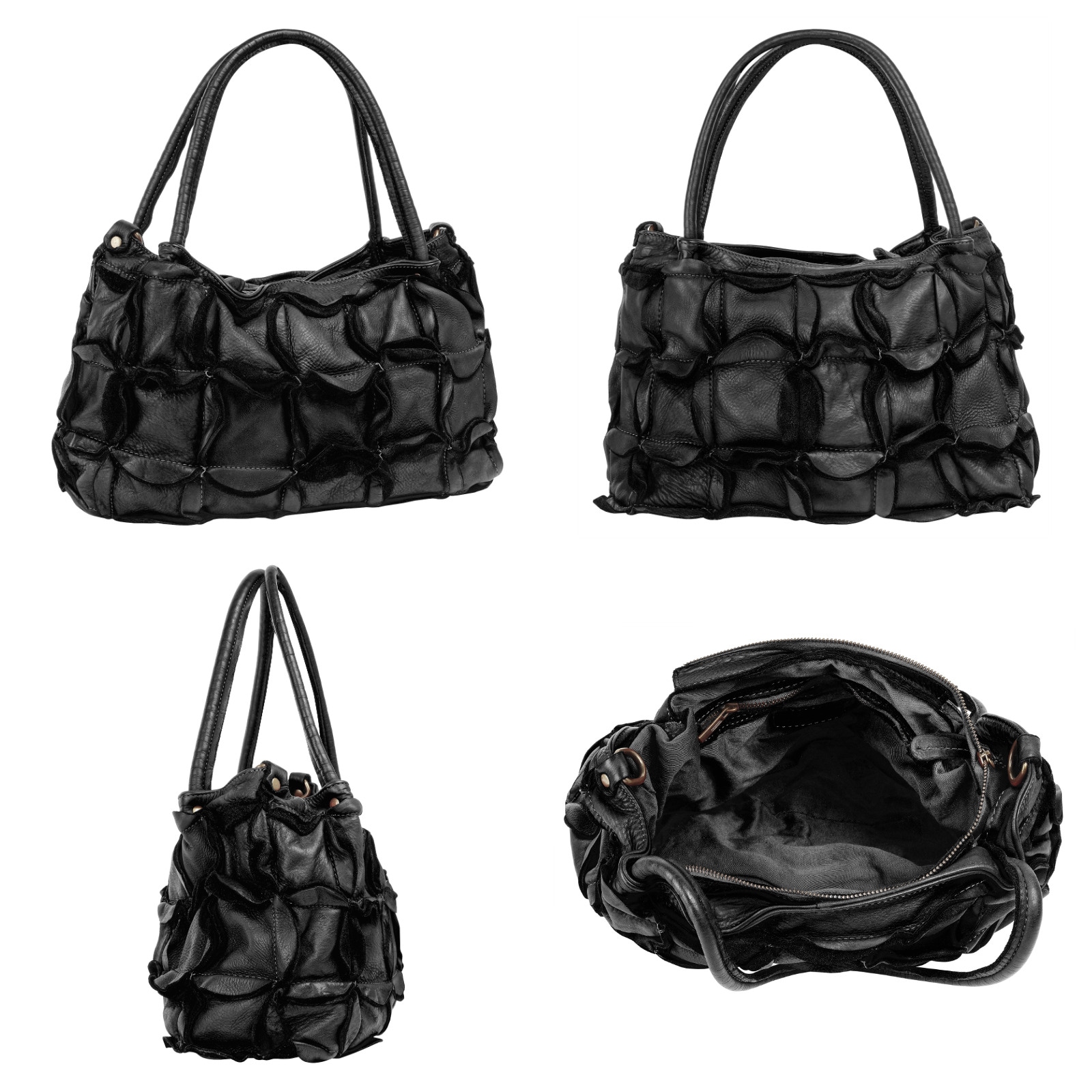 Samantha Look Shopper, echt Leder, Made in Italy