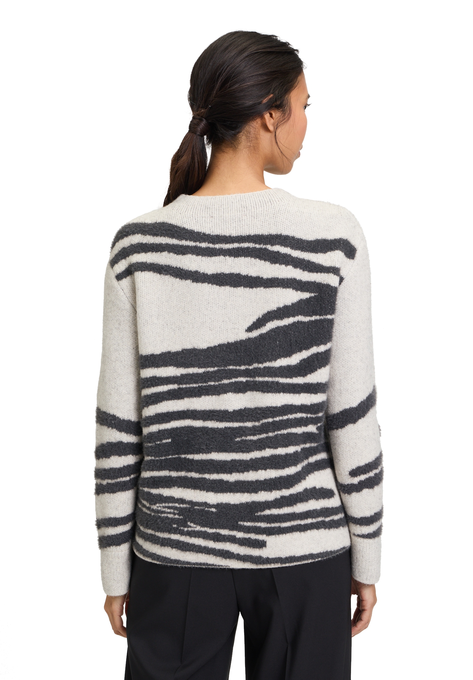 Betty Barclay Rundhalspullover »Grobstrick-Pullover mit Jacquard«