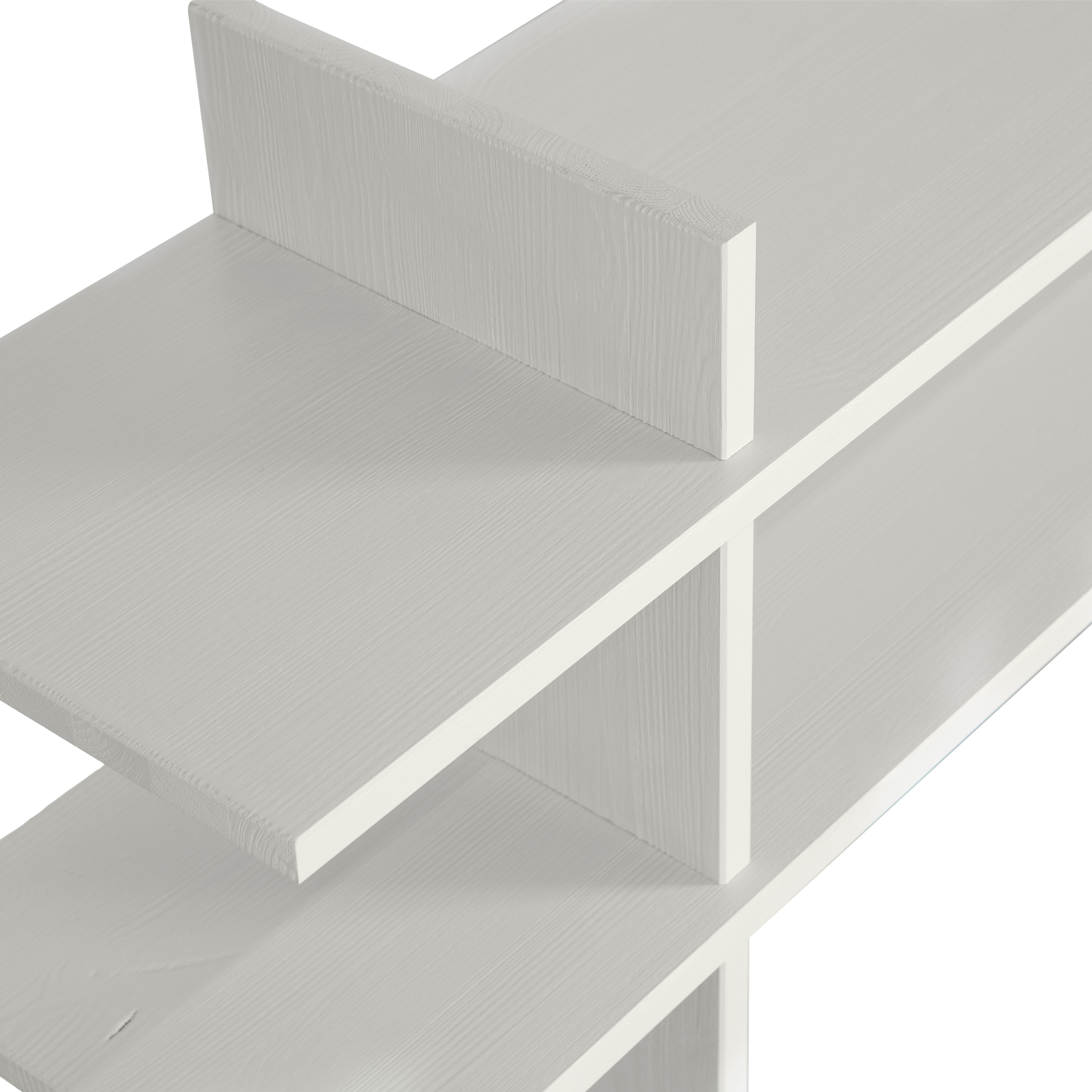 WOOOD Beistelltisch »Jana aus FSC®-Kiefernholz, schutzlackiert 180x35x70 cm« Tragkraft 15 kg, drei offene Fächer, Framestärke 2,4 cm
