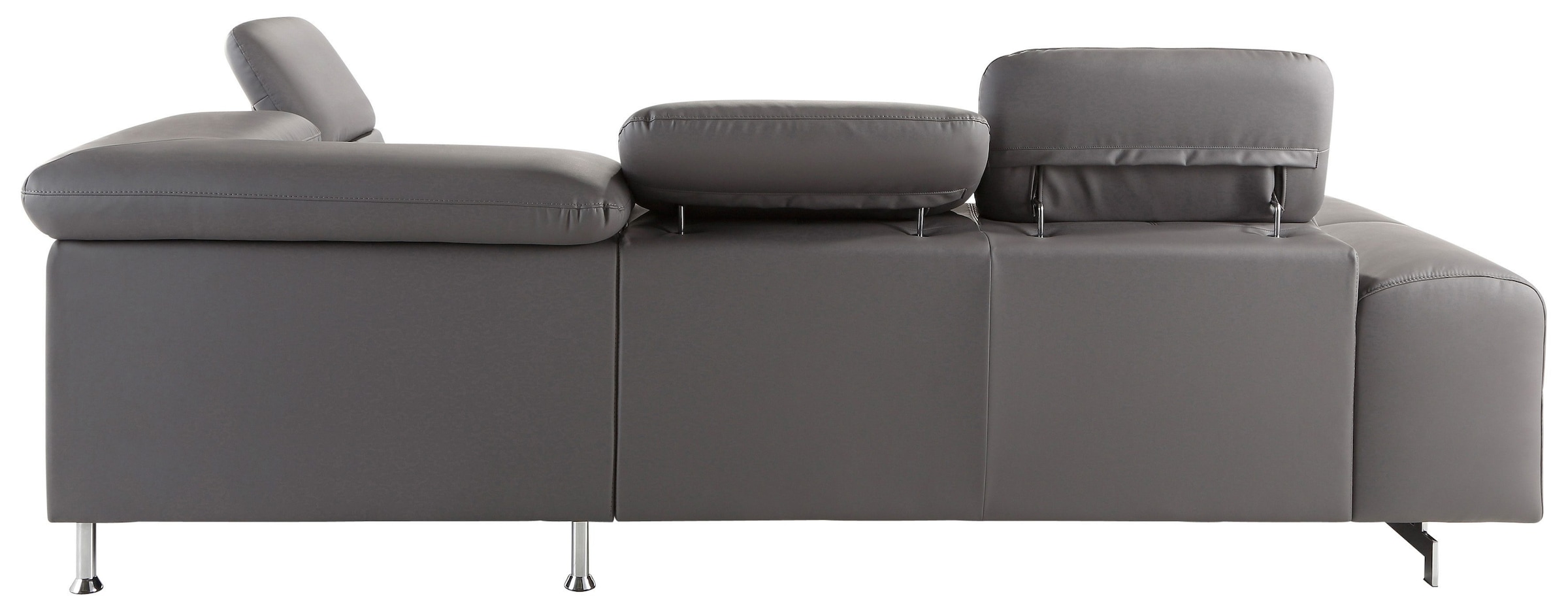 COTTA Polstergarnitur »Chef L-Form« Set,  Set bestehend aus: Ecksofa mit Kopfteilverstellung & Hocker