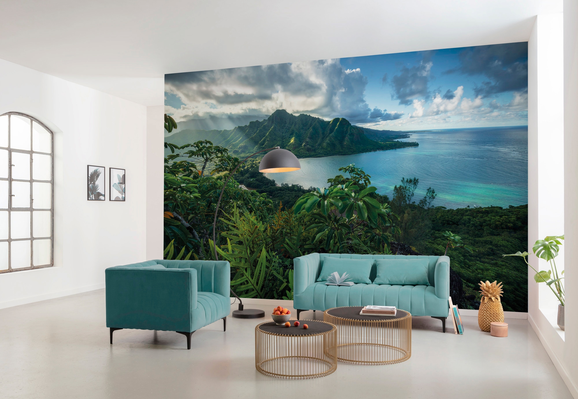 Komar Fototapete »Jurassic Island«, mehrfarbig-natürlich-bedruckt, 450x280  cm (Breite x Höhe), Wohnzimmer, Schlafzimmer online kaufen | mit 3 Jahren  XXL Garantie