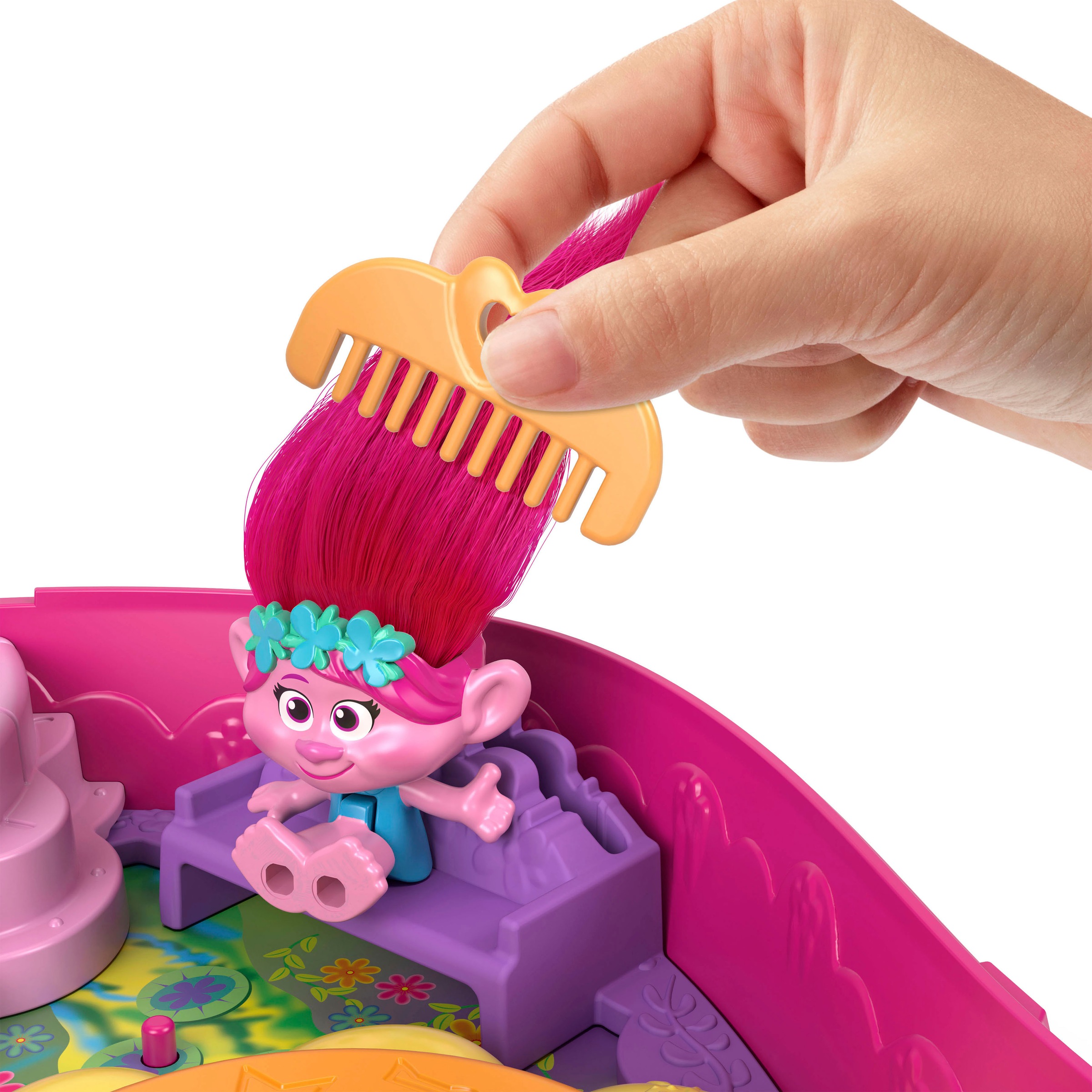 Mattel® Spielwelt »Trolls, Polly Pocket Schatulle«, (Set)