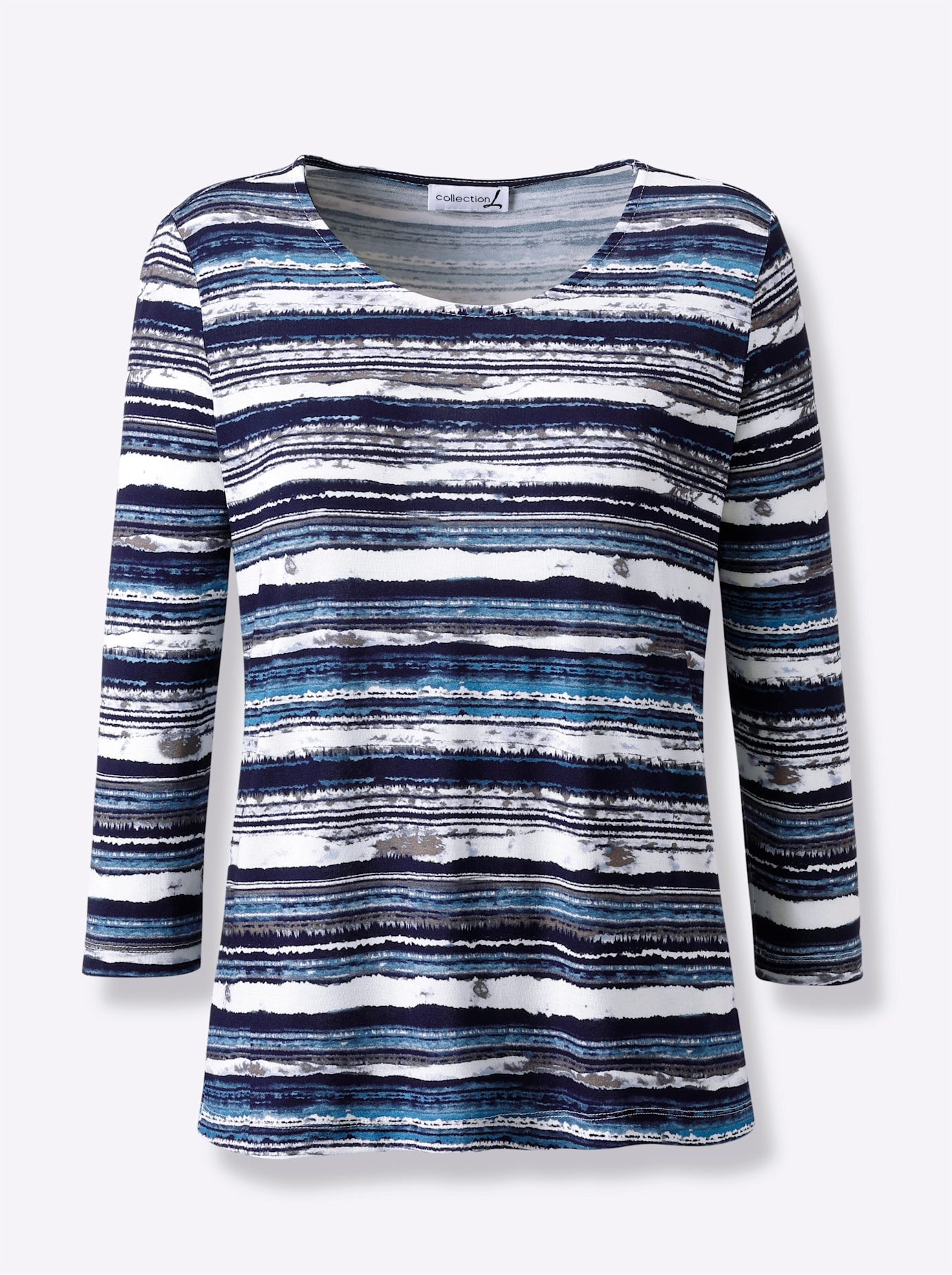 Casual Looks 3/4-Arm-Shirt »Rundhals-Shirt«, (1 tlg.)