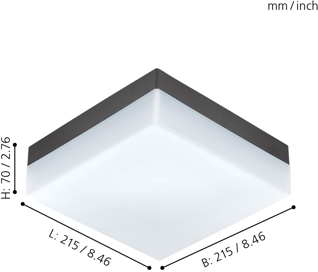 tauschbar Jahren »SONELLA«, LED LED Außen-Deckenleuchte online XXL 3 Garantie kaufen flammig-flammig, 1 EGLO mit |