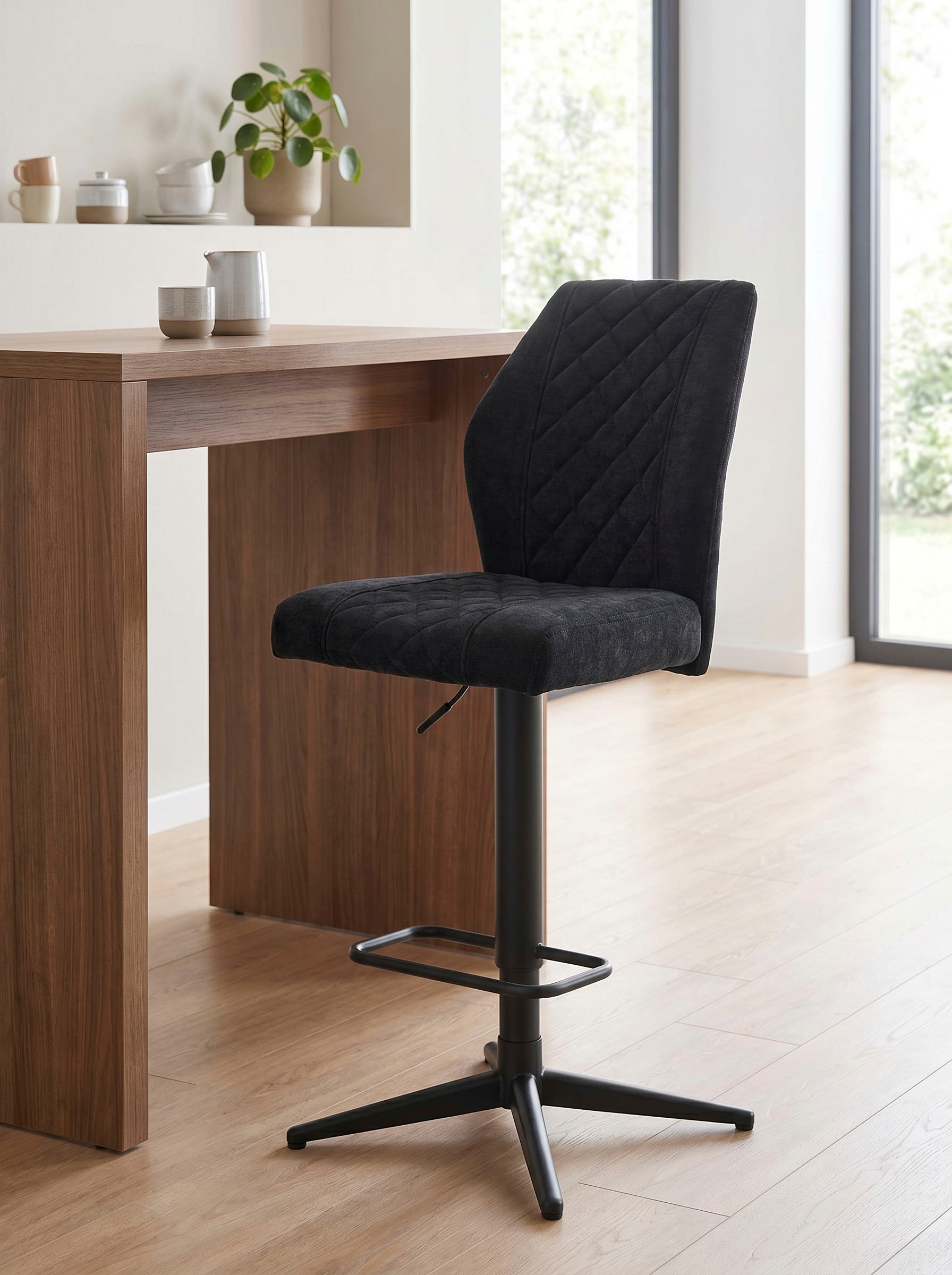 HELA Barhocker »BABSI« Set, 2 Stk. tlg. 360° drehbar, höhenverstellbar mit Gasdruckfeder, Sternfuß
