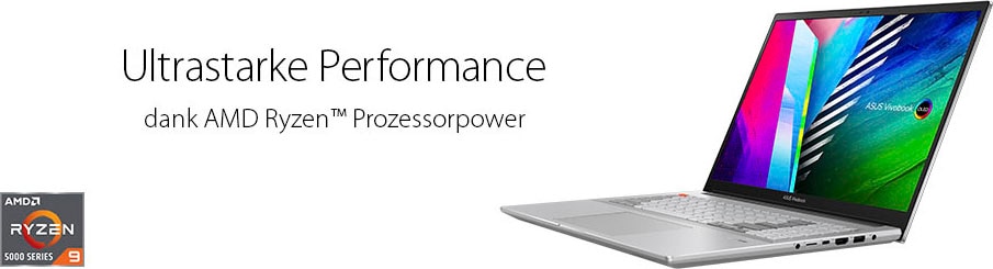 Asus Notebook »Vivobook Pro 16X OLED M7600QE-L2007W«, 40,6 cm, / 16 Zoll,  AMD, Ryzen 7, GeForce RTX 3050 Ti, 1000 GB SSD, OLED-Display ➥ 3 Jahre XXL  Garantie | UNIVERSAL