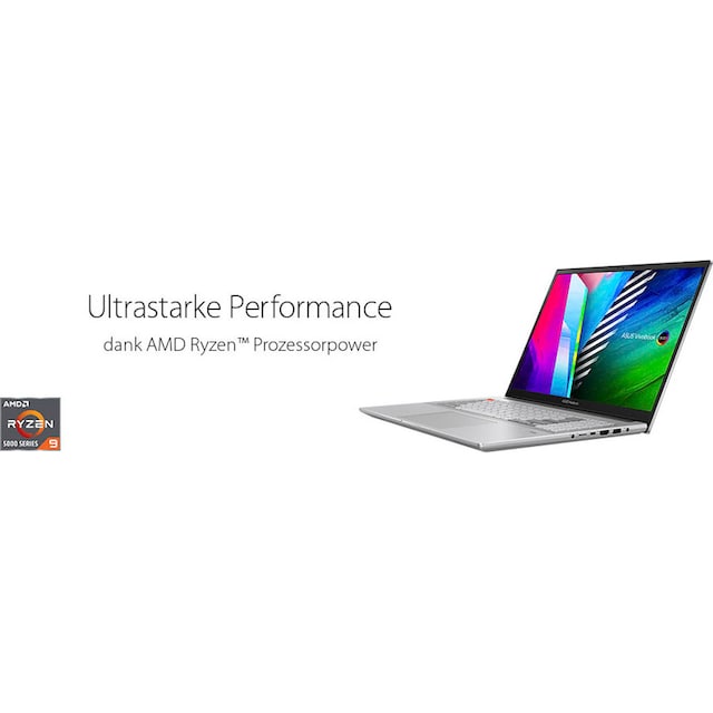 Asus Notebook »Vivobook Pro 16X OLED M7600QE-L2007W«, 40,6 cm, / 16 Zoll,  AMD, Ryzen 7, GeForce RTX 3050 Ti, 1000 GB SSD, OLED-Display ➥ 3 Jahre XXL  Garantie | UNIVERSAL
