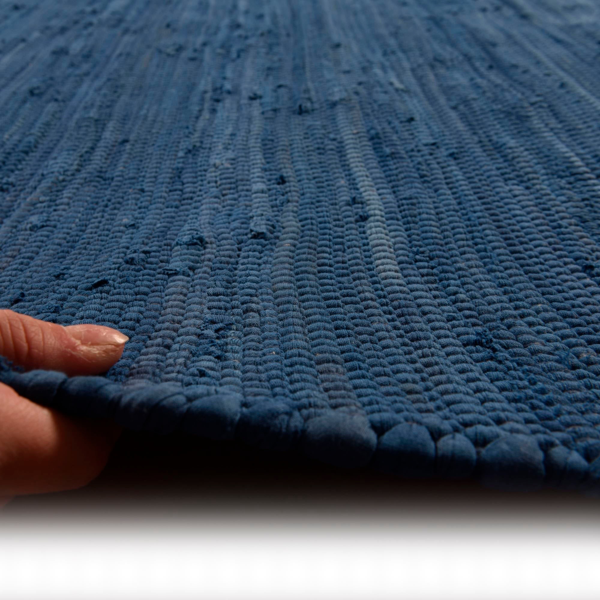THEKO Teppich »Happy Cotton«, rechteckig, Handweb Teppich, Flachgewebe, reine  Baumwolle, handgewebt, mit Fransen online kaufen