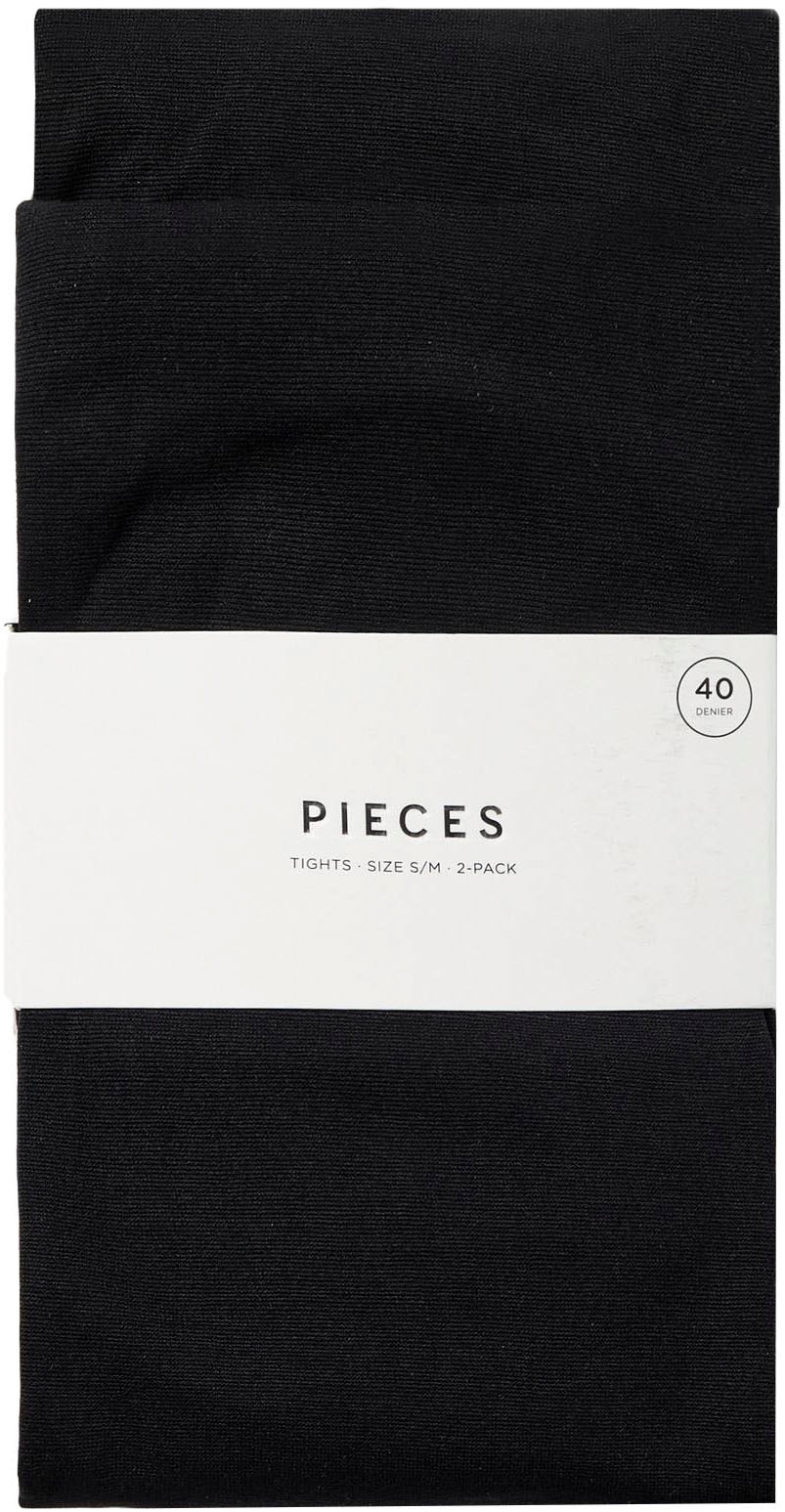 pieces Feinstrumpfhose »PCNEW NIKOLINE 40 DEN 2 PACK TIGHTS NOOS«, 40 DEN, (Set, 2 St.)