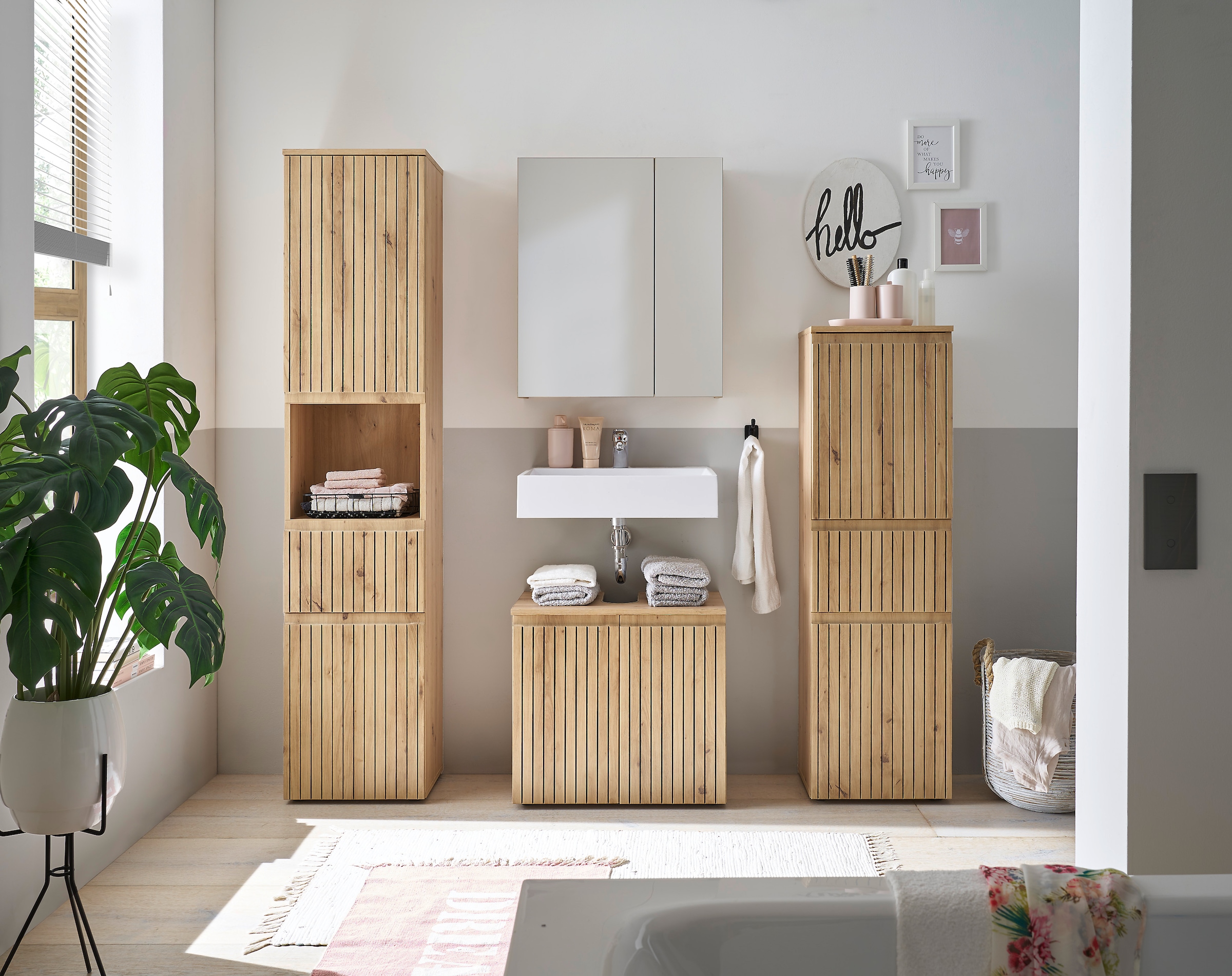 BASIC by Balculina Badmöbel-Set »Austin« 4 Stk. tlg.