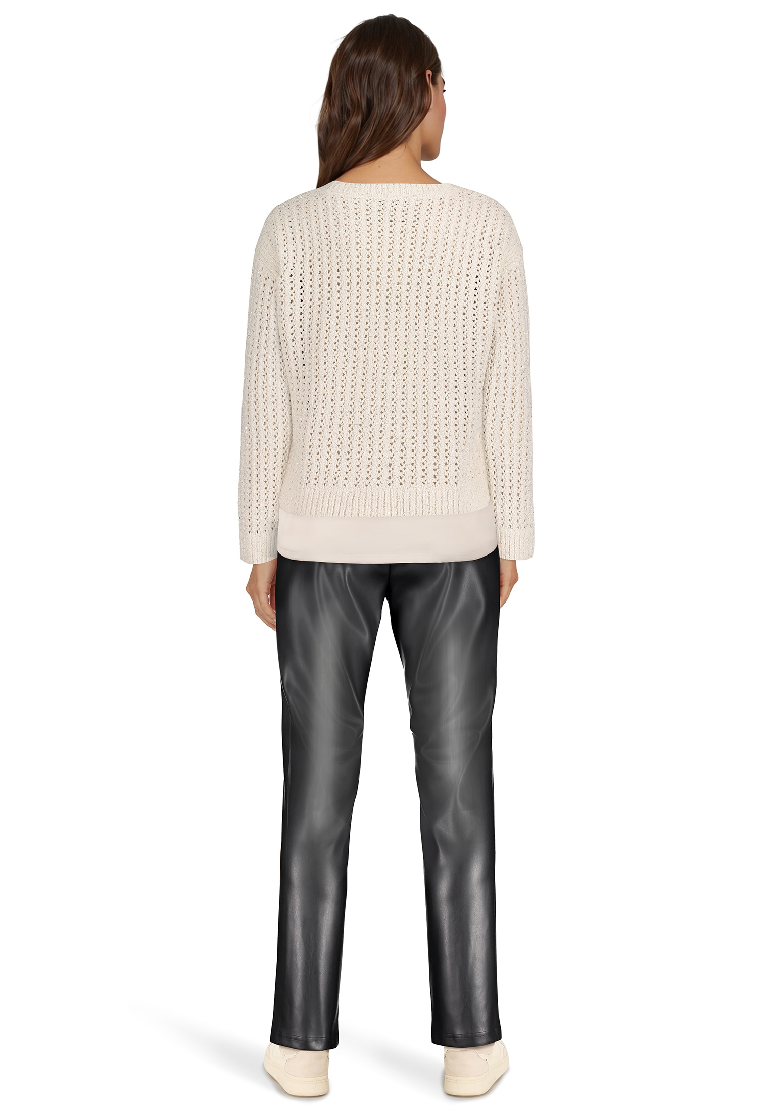 Betty Barclay Rundhalspullover »Grobstrick-Pullover mit Lochmuster«