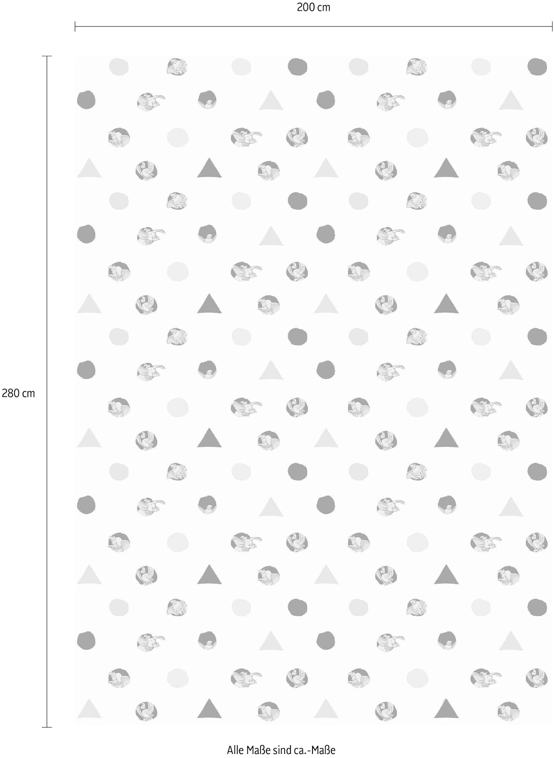 Komar Vliestapete »Dumbo Angles & Dots«, 200x280 cm (Breite x Höhe)