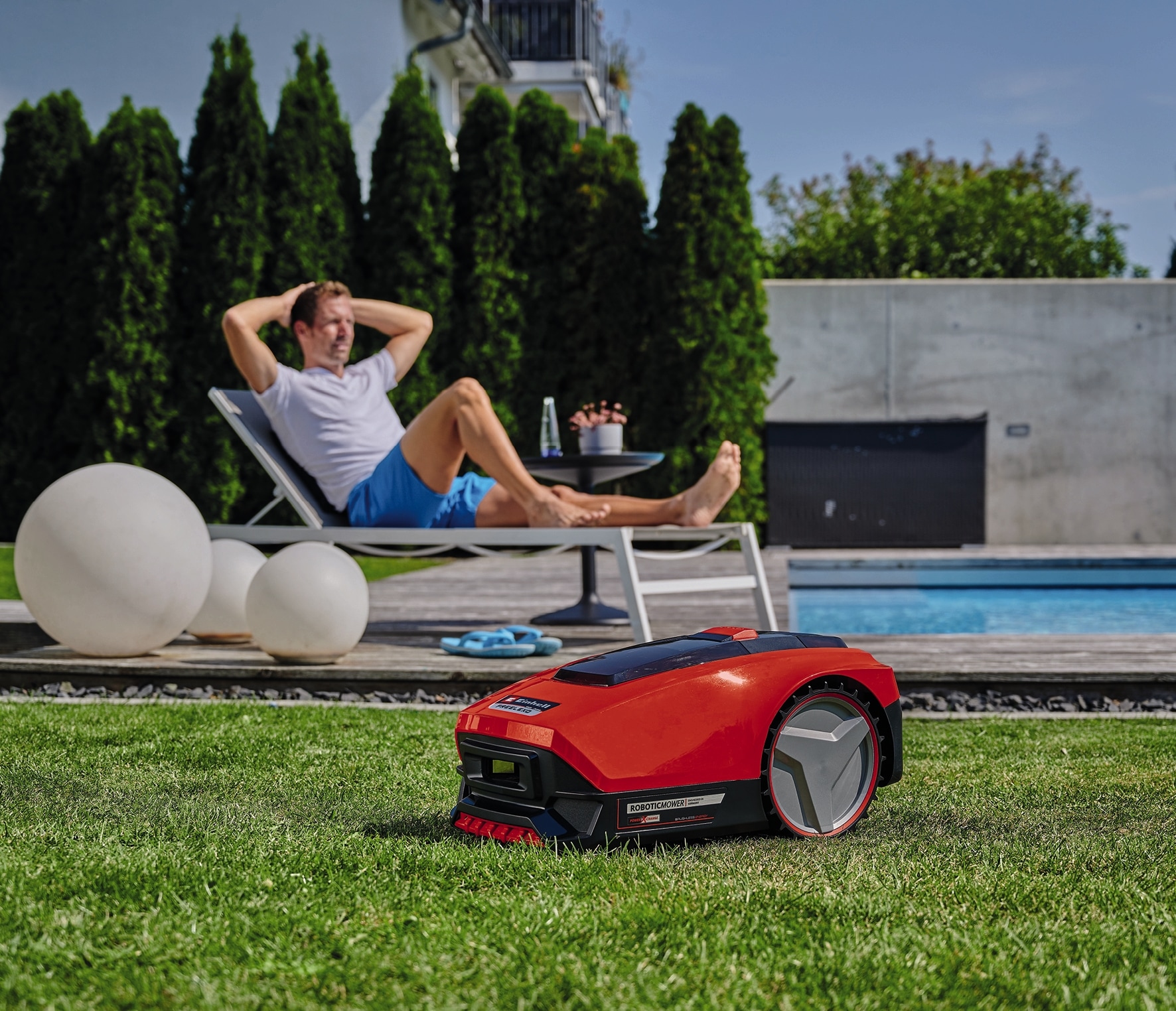 Einhell Rasenmähroboter »»FREELEXO 550 Kit Mähroboter««, (Set), Schnittbreite 18 cm, Inkl. Akku und Ladestation, 6 tlg.