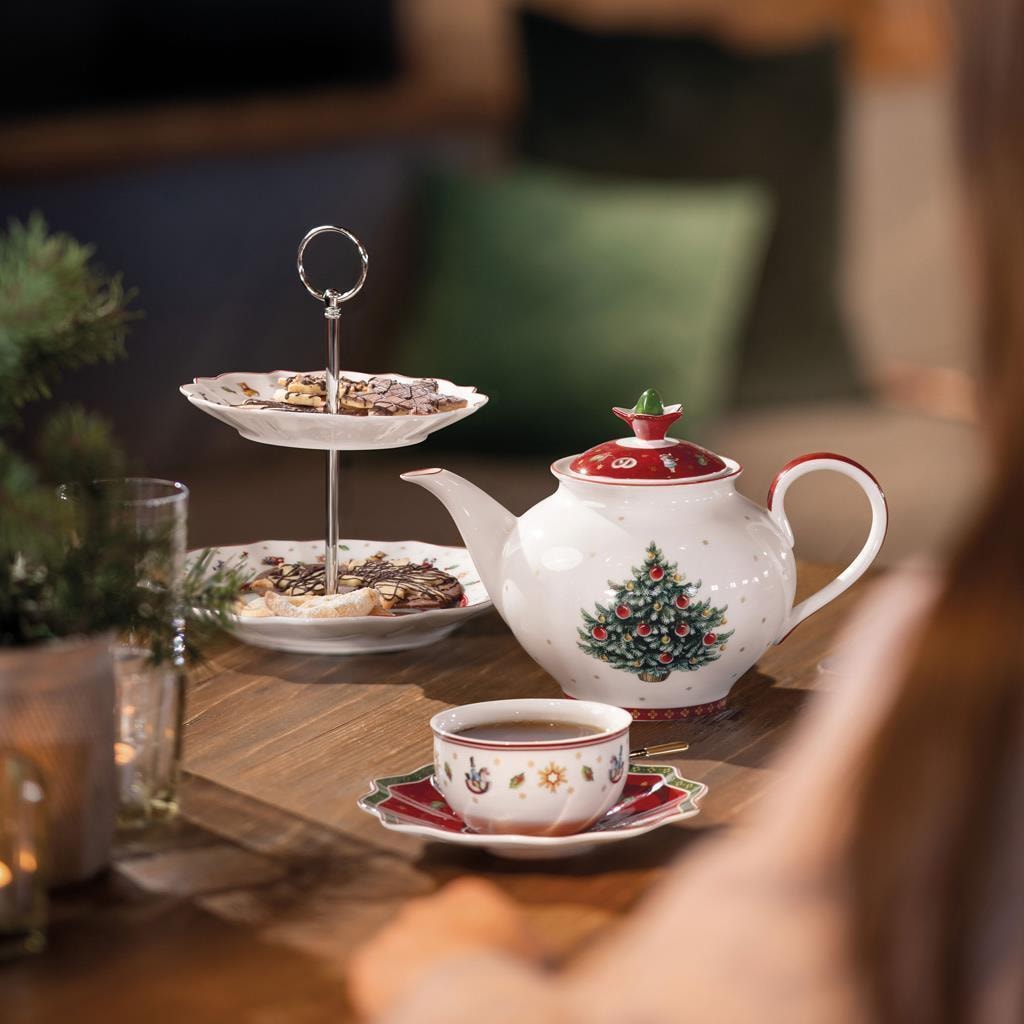 Villeroy & Boch Geschirr-Set »Kaffeeservice Toy's Delight 18er Set rot« Mikrowellengeeignet
