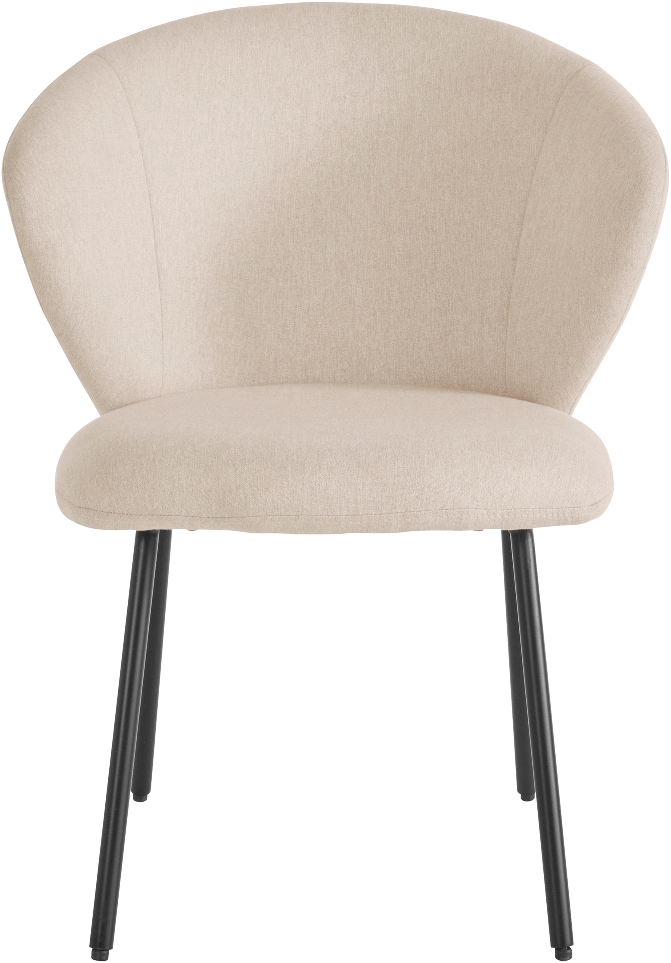 LeGer Home by Lena Gercke Esszimmerstuhl »Galilea«, (Set), 2 St., Struktur, mit elegantem Strukturstoffbezug und stabilem Metallfuß
