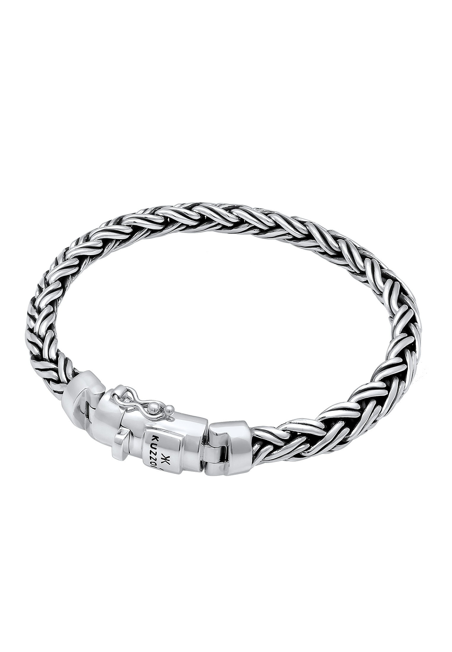 Kuzzoi Armkette »Armband Herren Panzer Glieder Kastenverschluss 925 Silber«