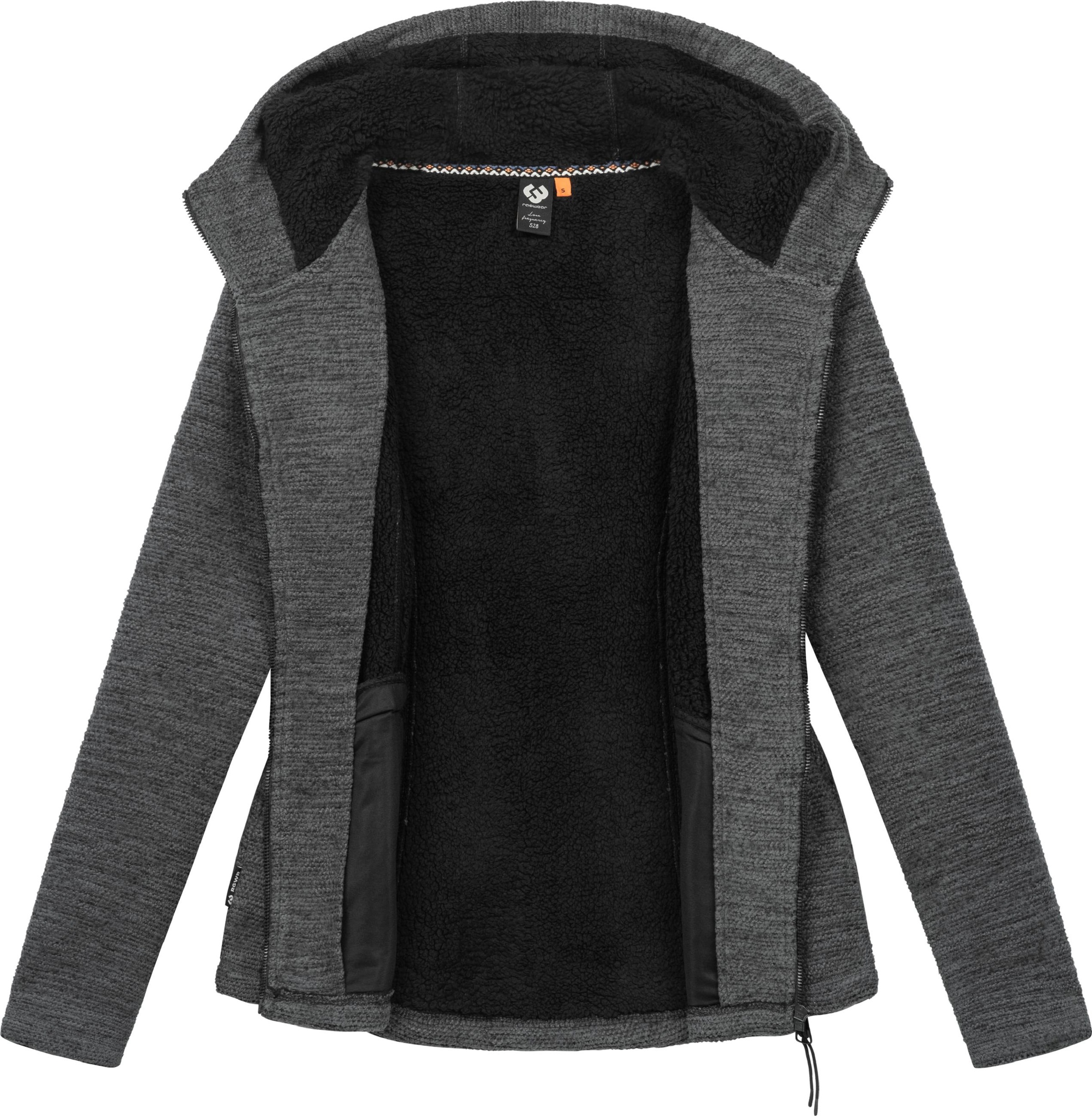 Ragwear Kapuzensweatjacke »Kapuzenstrickjacke Lyshka Melange«