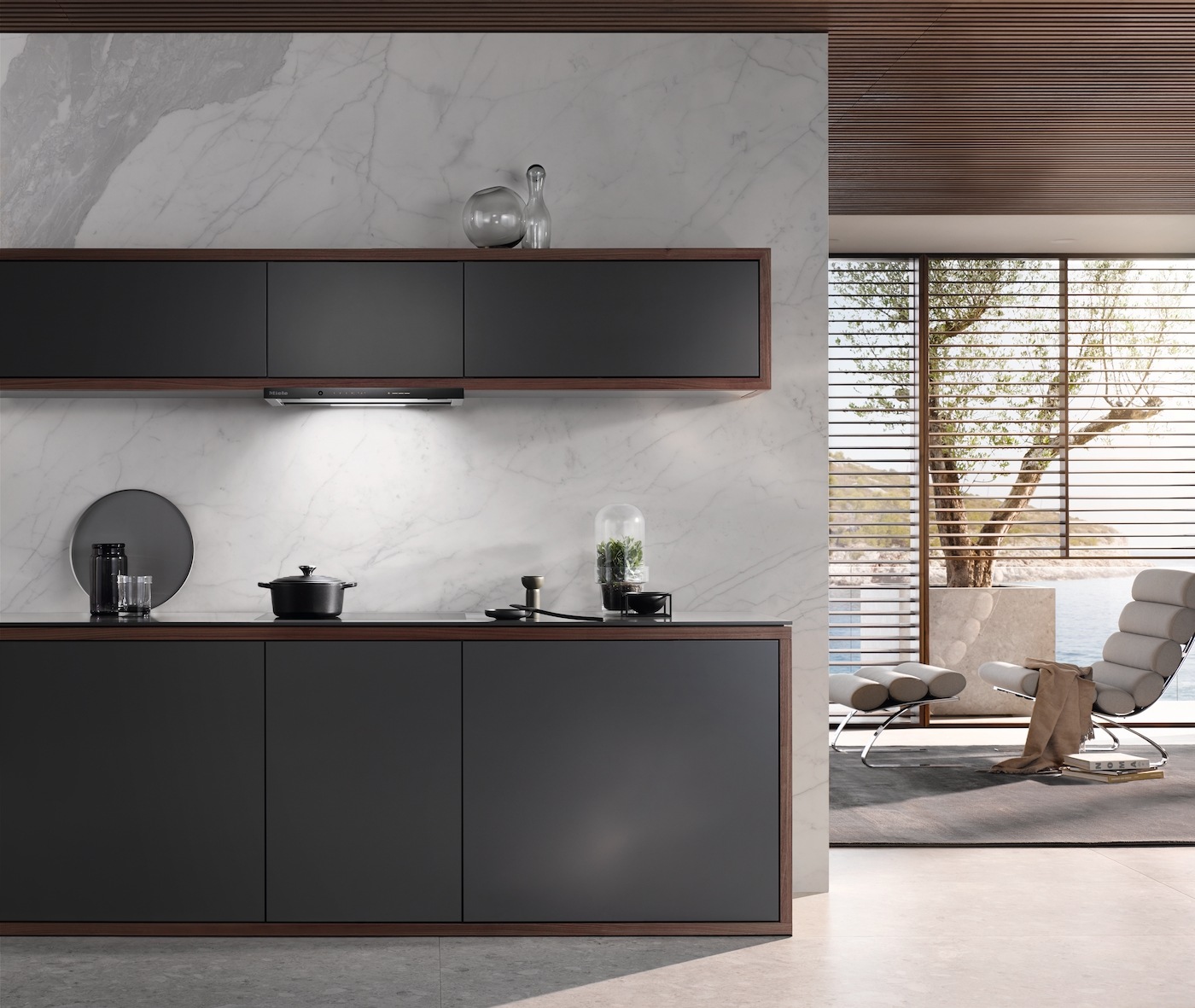 Miele Flachschirmhaube »DAS 4630 Obsidianschwarz«
