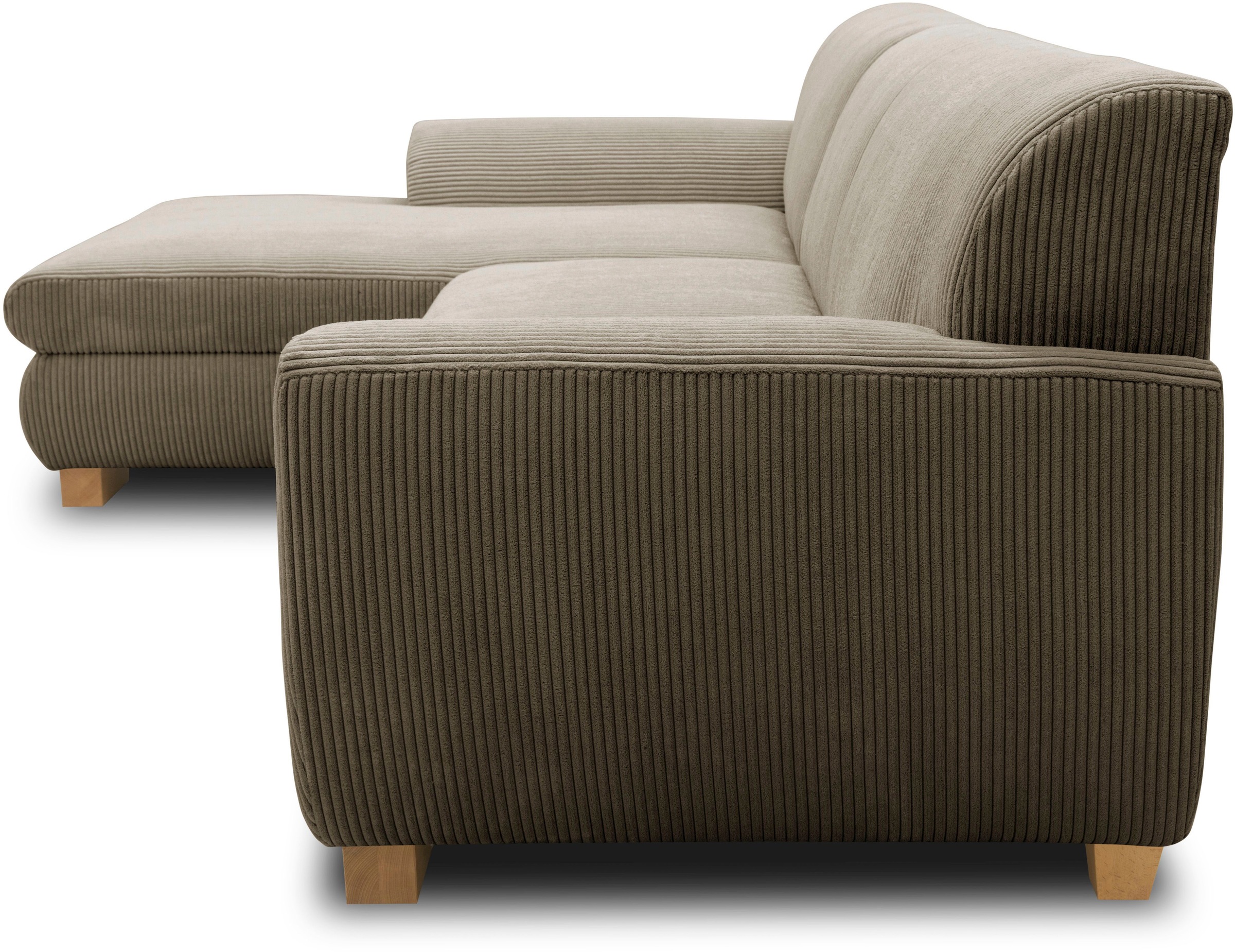 Home affaire Ecksofa »Nika L-Form«, wahlweise mit Bettfunktion, auch in Cord