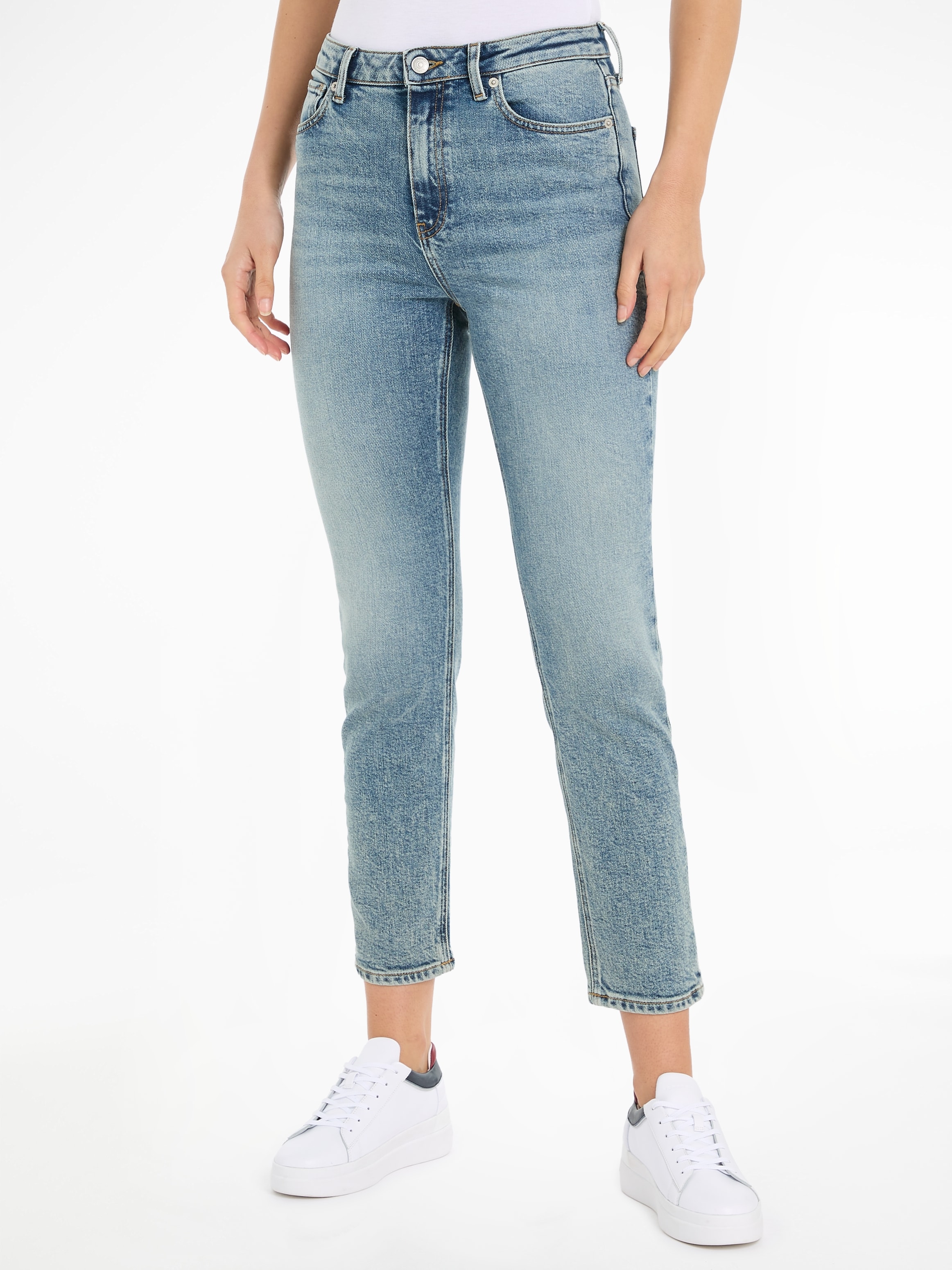 Tommy Hilfiger Slim-fit-Jeans, mit Logotpatch bei ♕ | Stretchjeans