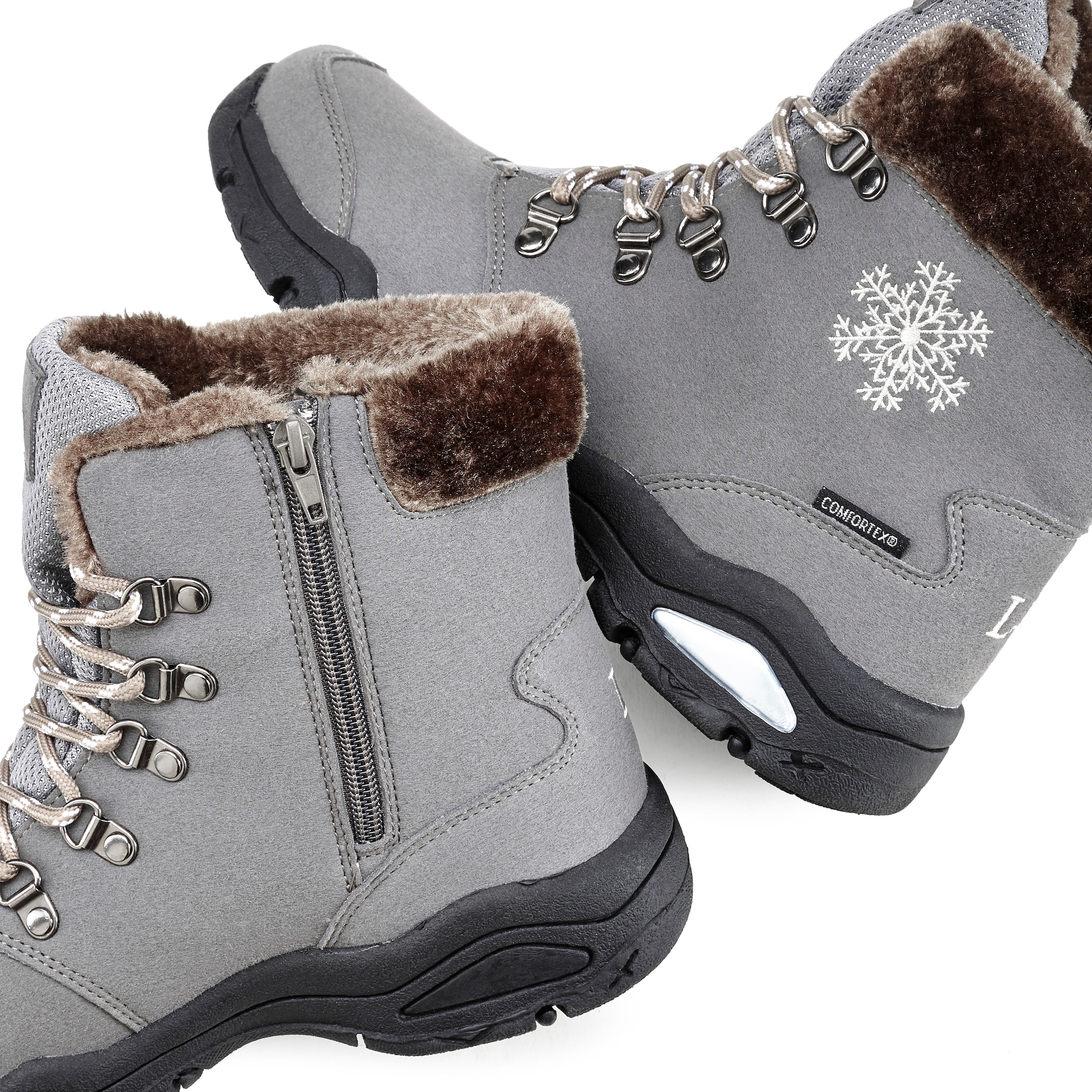 LASCANA Winterstiefelette »Stiefelette, Stiefel, Winterstiefel«, mit Warmfutter, wind- & wasserabweisender Tex-Membran, Outdoor Boots