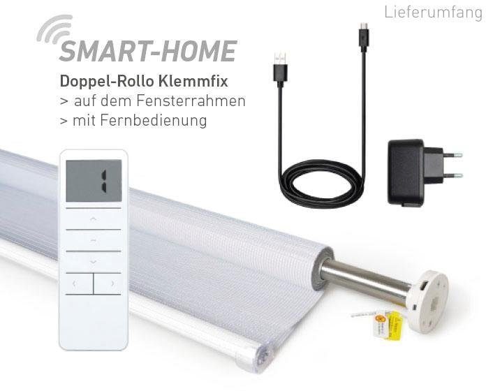 Good Life Elektrisches Rollo »Wave - SMART HOME«, Lichtschutz, ohne Bohren,  mit Fernbedienung