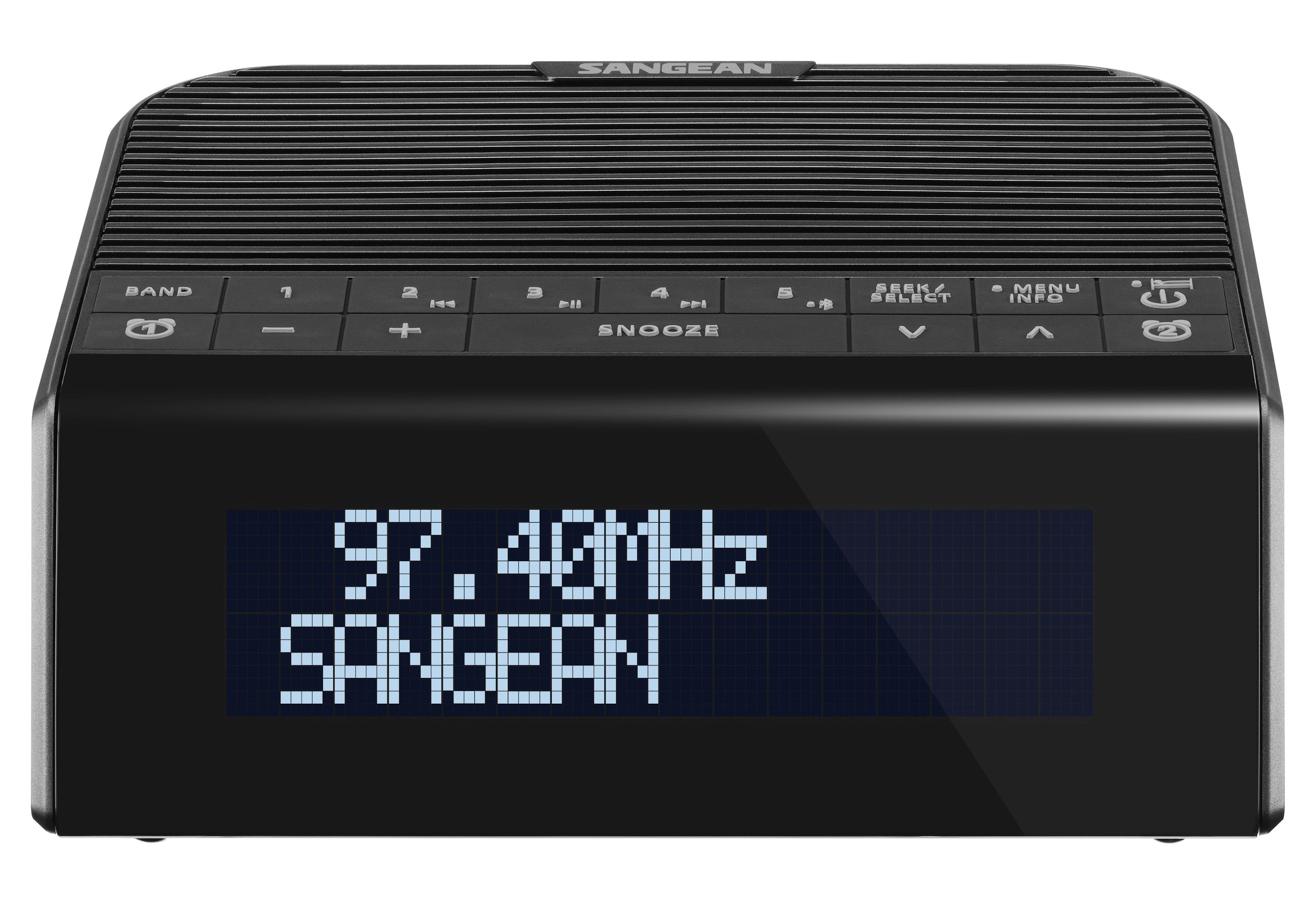 Sangean Uhrenradio »DCR-90BT«, (A2DP Bluetooth-AVRCP Bluetooth Digitalradio (DAB+)-FM-Tuner mit RDS), DAB+, Bluetooth, USB zum Aufladen des Smartphones
