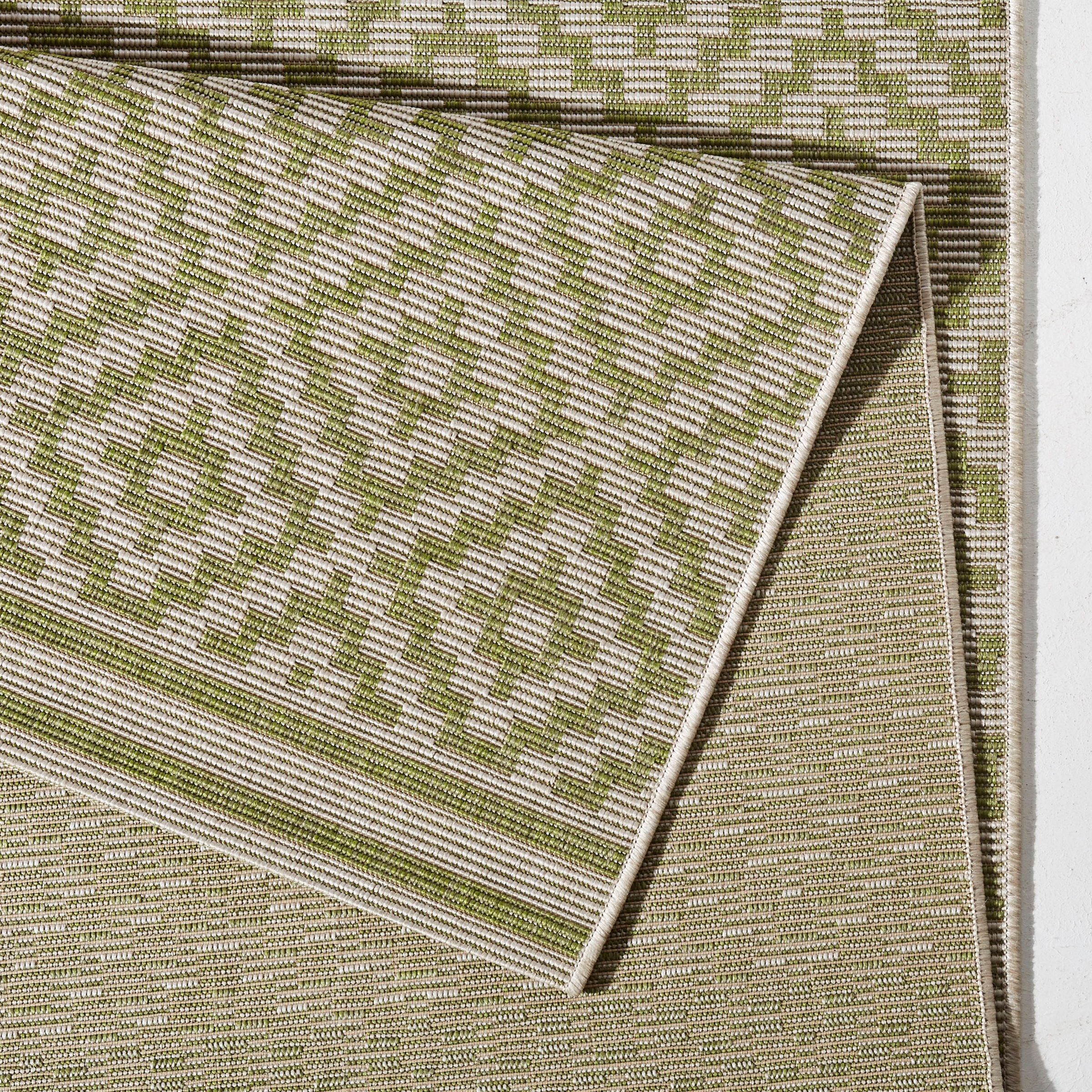NORTHRUGS Läufer »Raute«, rechteckig, 8 mm Höhe, In-& Outdoor, Teppich, Wetterfest, Balkon, Garten, Wohnzimmer, Raute