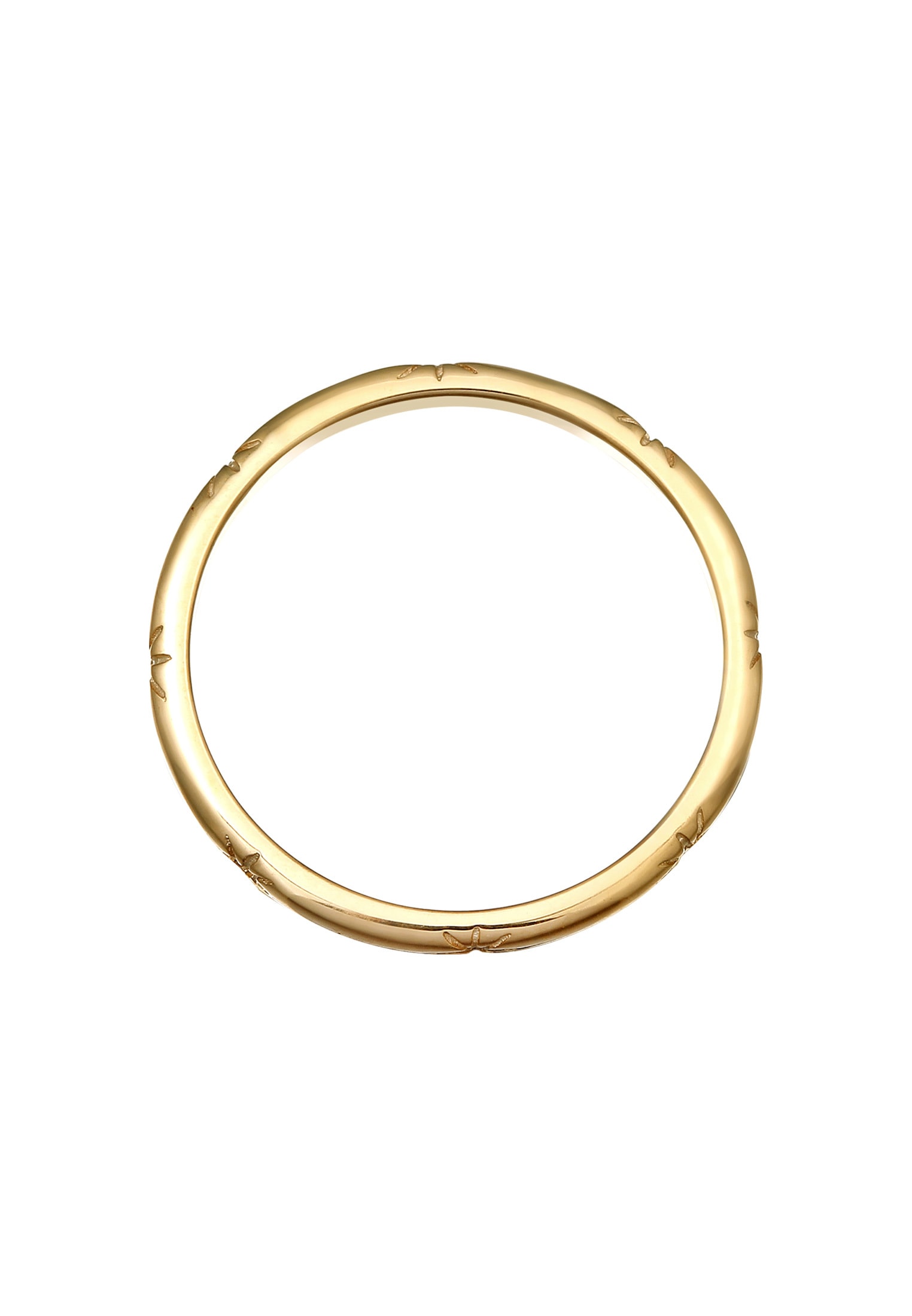 HAZE & GLORY Silberring »Ring Bandring 375 Gelbgold - My dainty Star«