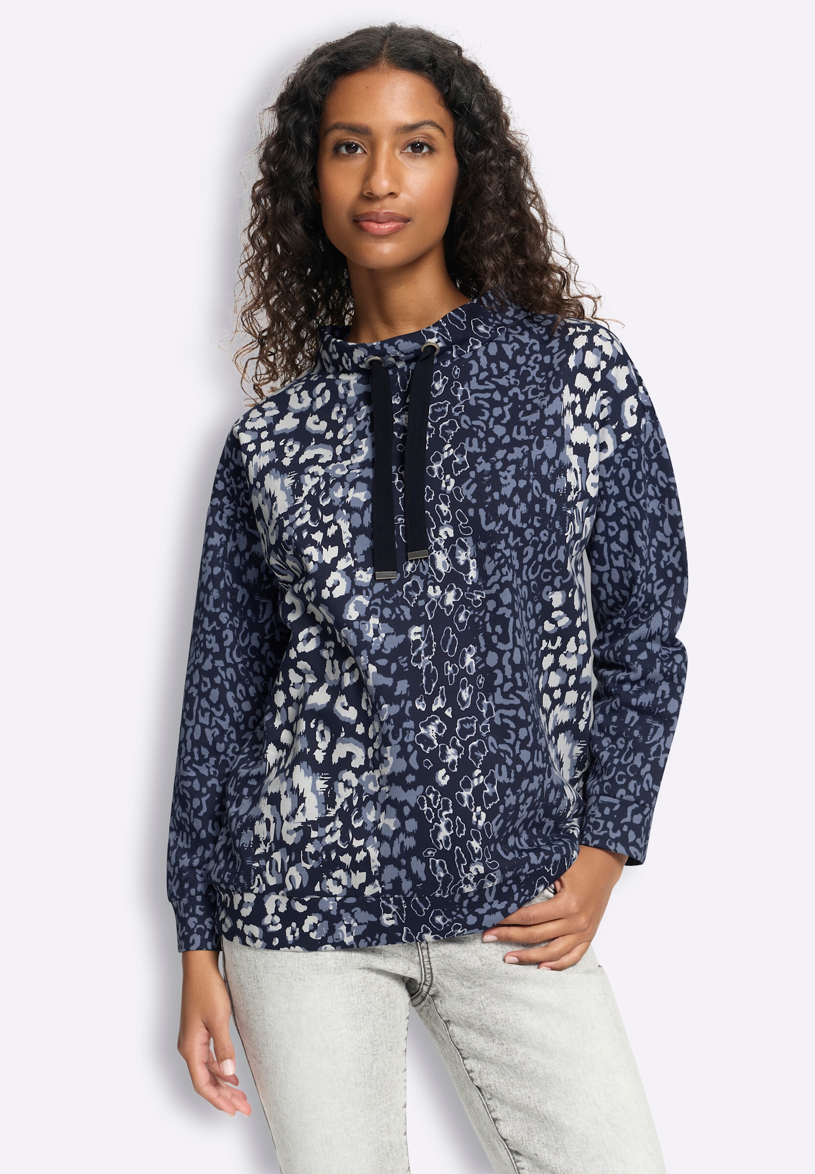 heine Sweatshirt »Sweatshirt Sweatshirt mit Animal-Dessin«
