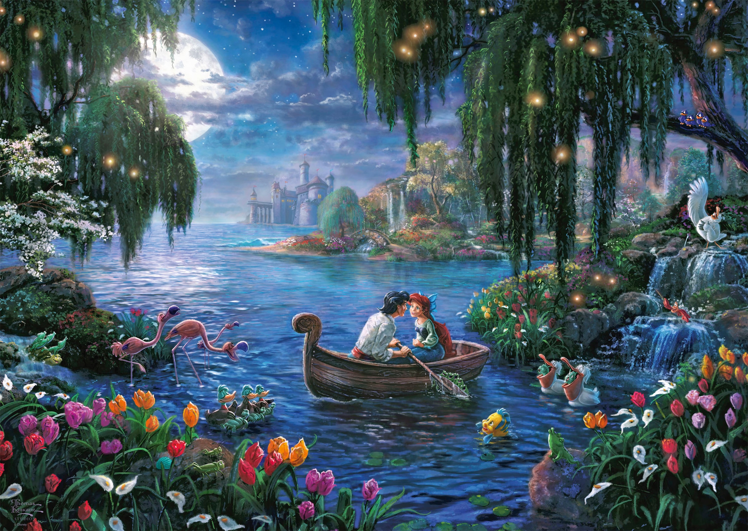 Schmidt Spiele Puzzle »Disney Little Mermaid and Prince Eric von Thomas Kinkade«, (1000 tlg.)