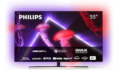 Philips OLED-Fernseher »55OLED807/12«, 139 cm/55 Zoll, 4K Ultra HD, Smart-TV-Android TV kaufen