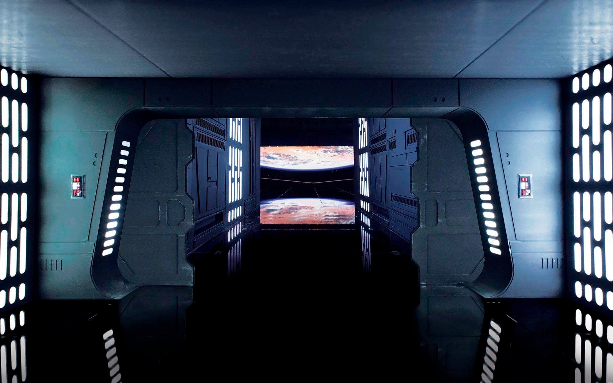 Komar Vliestapete »Star Wars Death Star Floor«, 400x250 cm (Breite x Höhe),  Vliestapete, 100 cm Bahnbreite online kaufen | mit 3 Jahren XXL Garantie