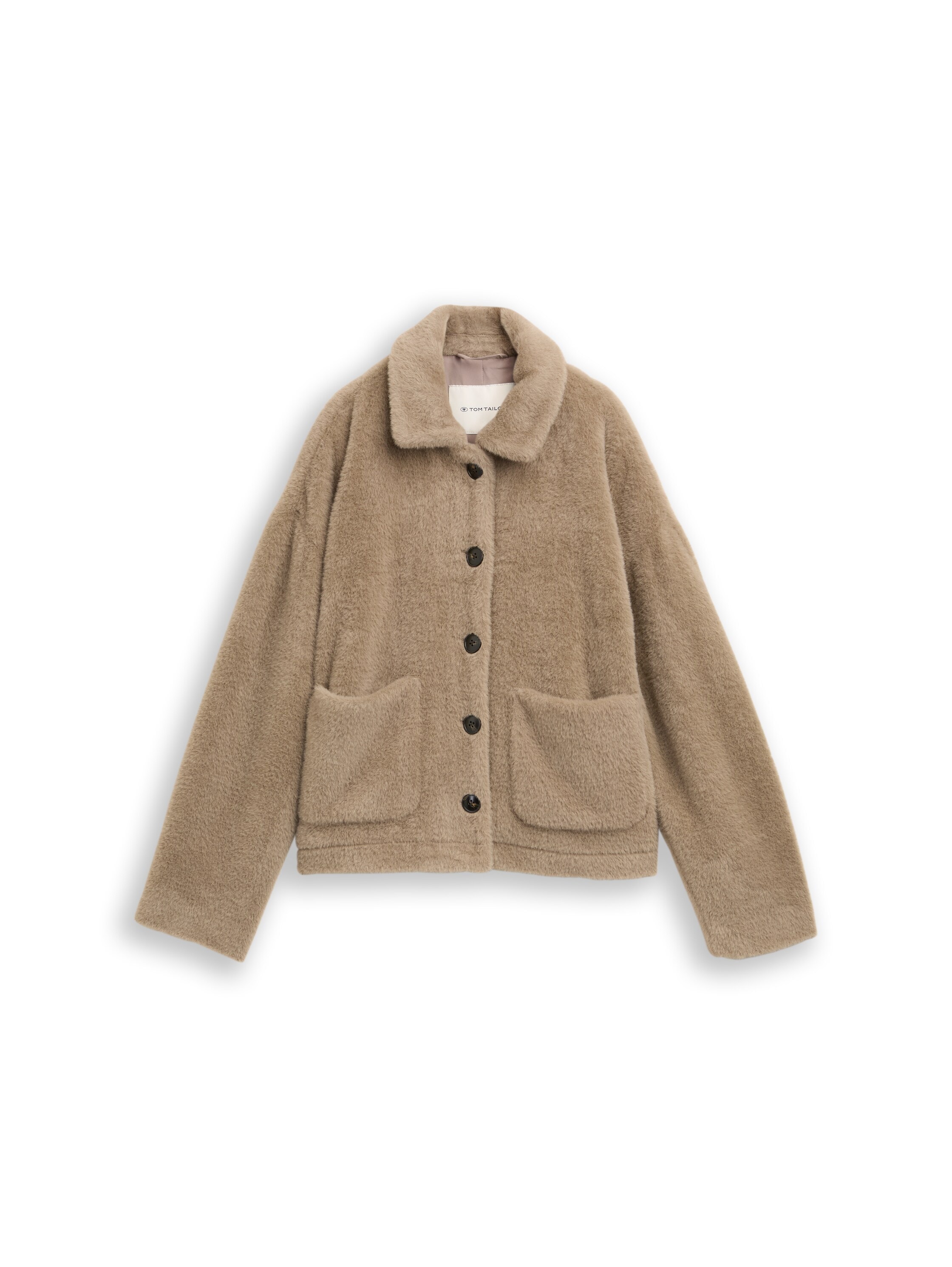 TOM TAILOR Bouclèjacke, mit Taschen