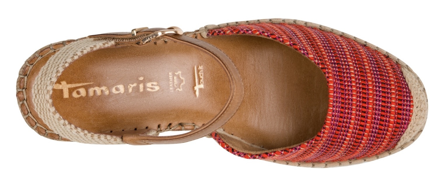 Tamaris Keilsandalette  , Plateau, Sommerschuh mit geschlossenem Zehenbereich