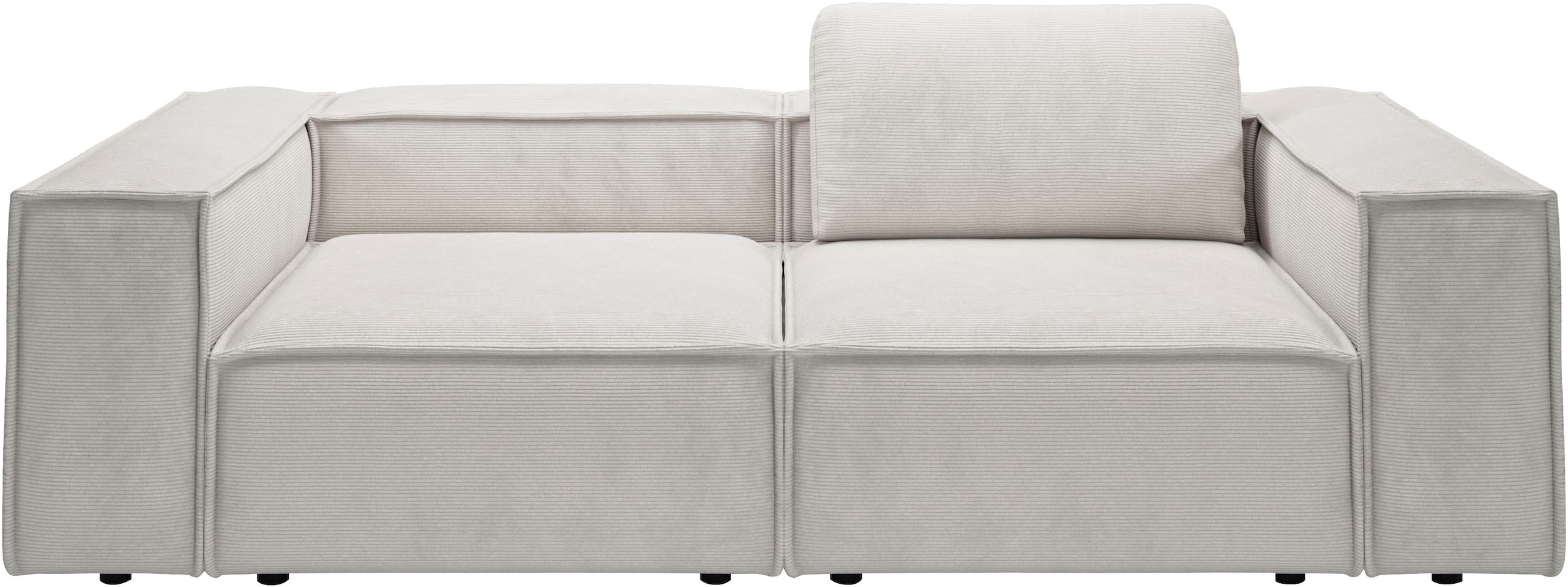 Places of Style 2-Sitzer »Watertown, modernes Sofa 246 cm breit, auch in Feincord«, stilvolles Sofa für 2 Personen mit extra breiter Sitzfläche