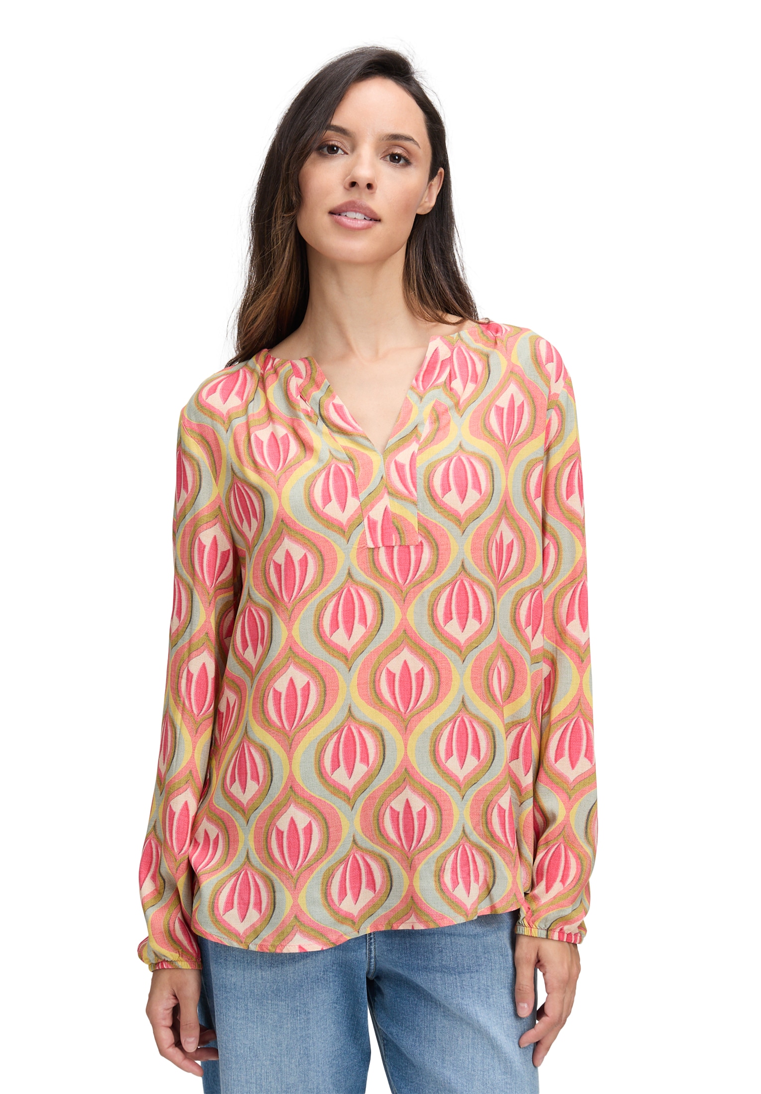 Cartoon Klassische Bluse »Casual-Bluse mit Muster«