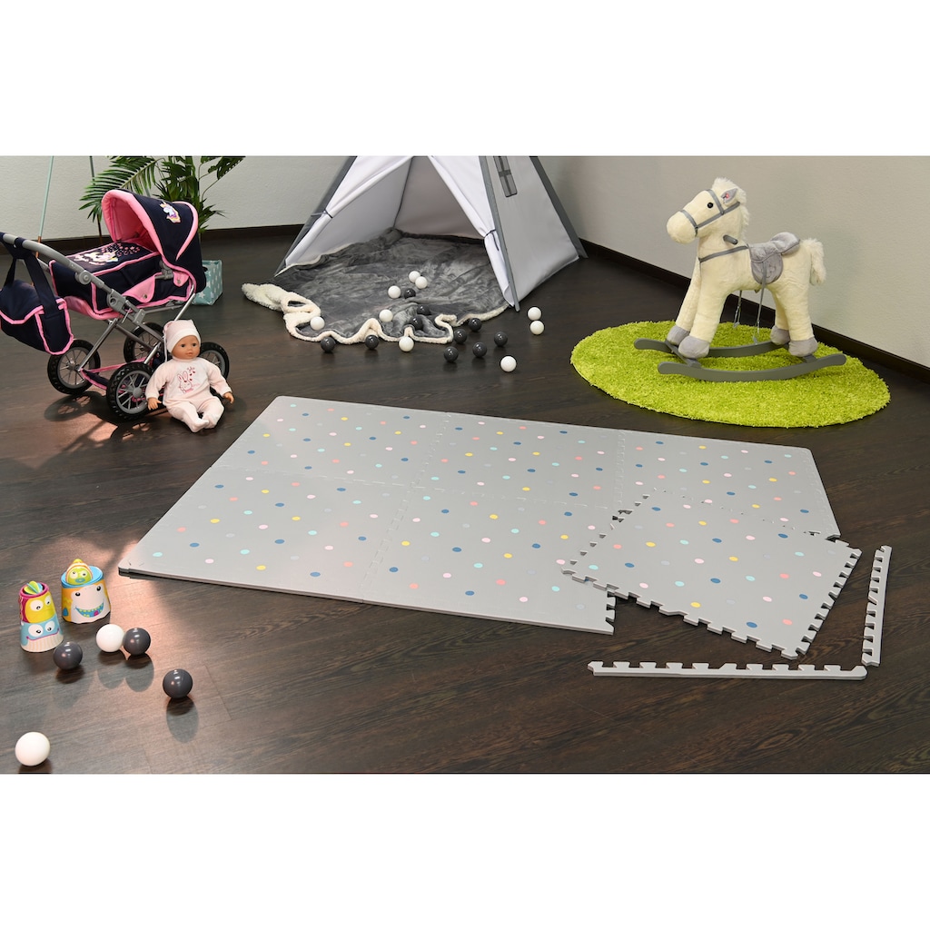 Knorrtoys® Puzzle »Softteppich Matte, grau bunt«