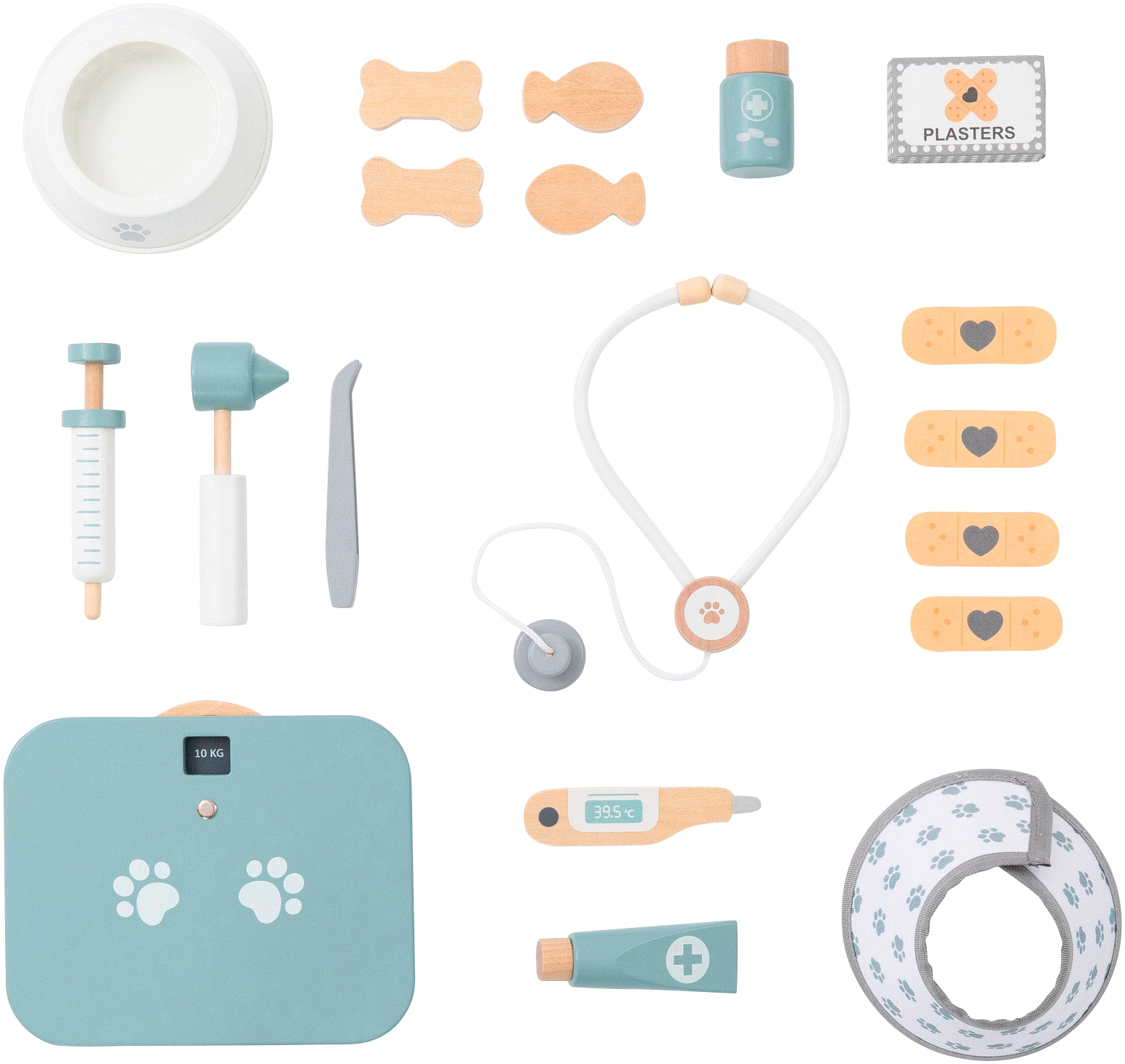 MUSTERKIND® Spielzeug-Arztkoffer »Tierarzt Zubehör Set Mentha« FSC® - schützt Wald