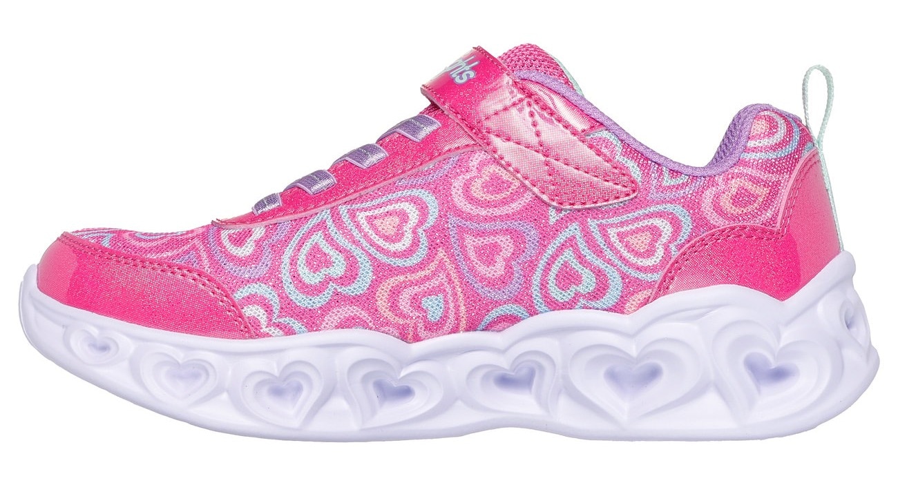Skechers Sneaker »HEART LIGHTS«, Blinkschuh mit Herz-Laufsohle, Größenschablone zum Download