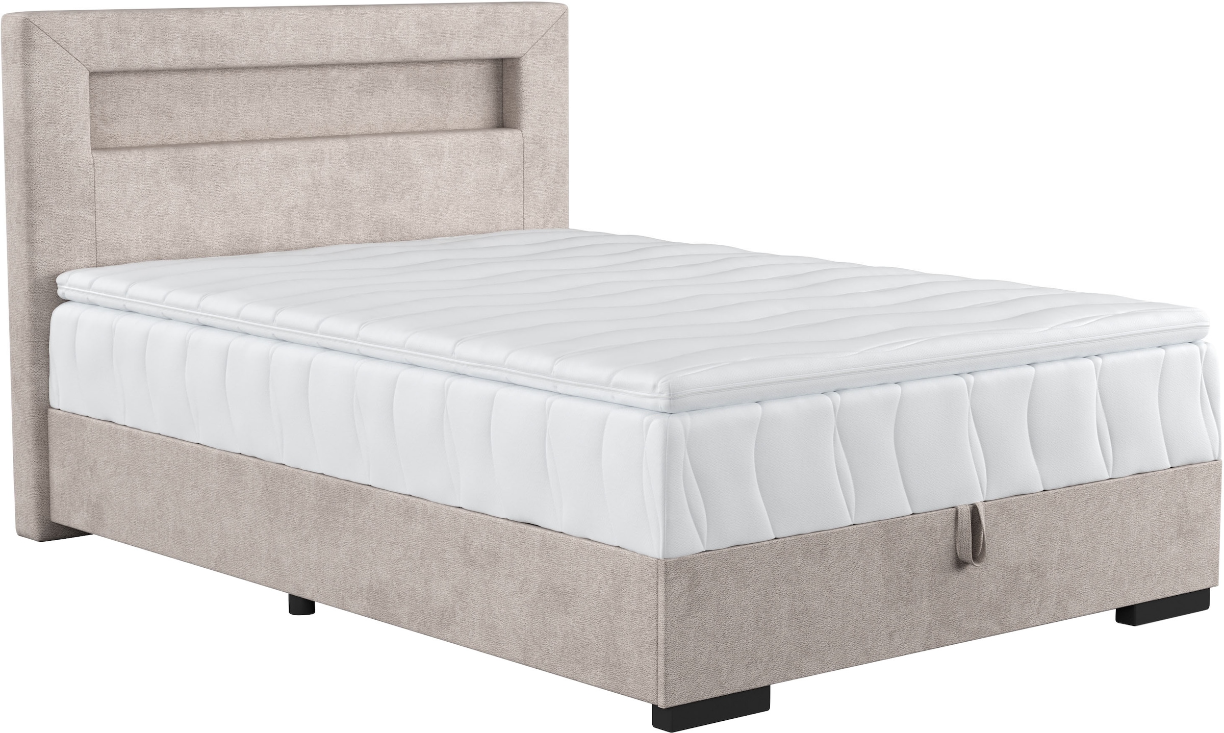 COTTA Boxbett »Kelly«, Bequemes Boxspringbett mit LED-Licht