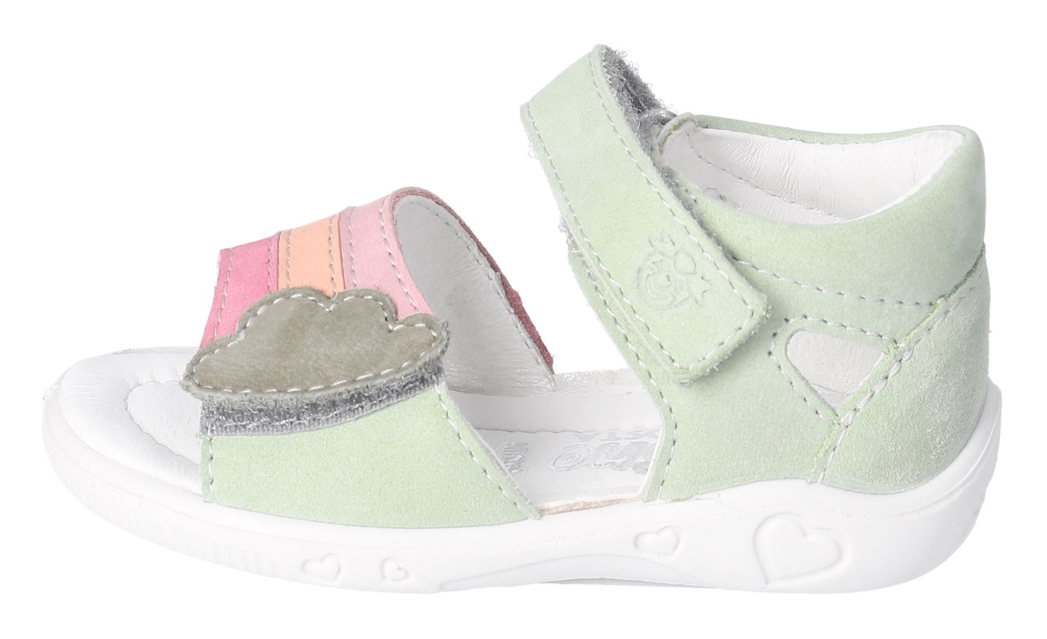 PEPINO by RICOSTA Sandale »Tia WMS: mittel«  , Klettsandale im Regenbogendesign, WMS, Größenschablone zum Download