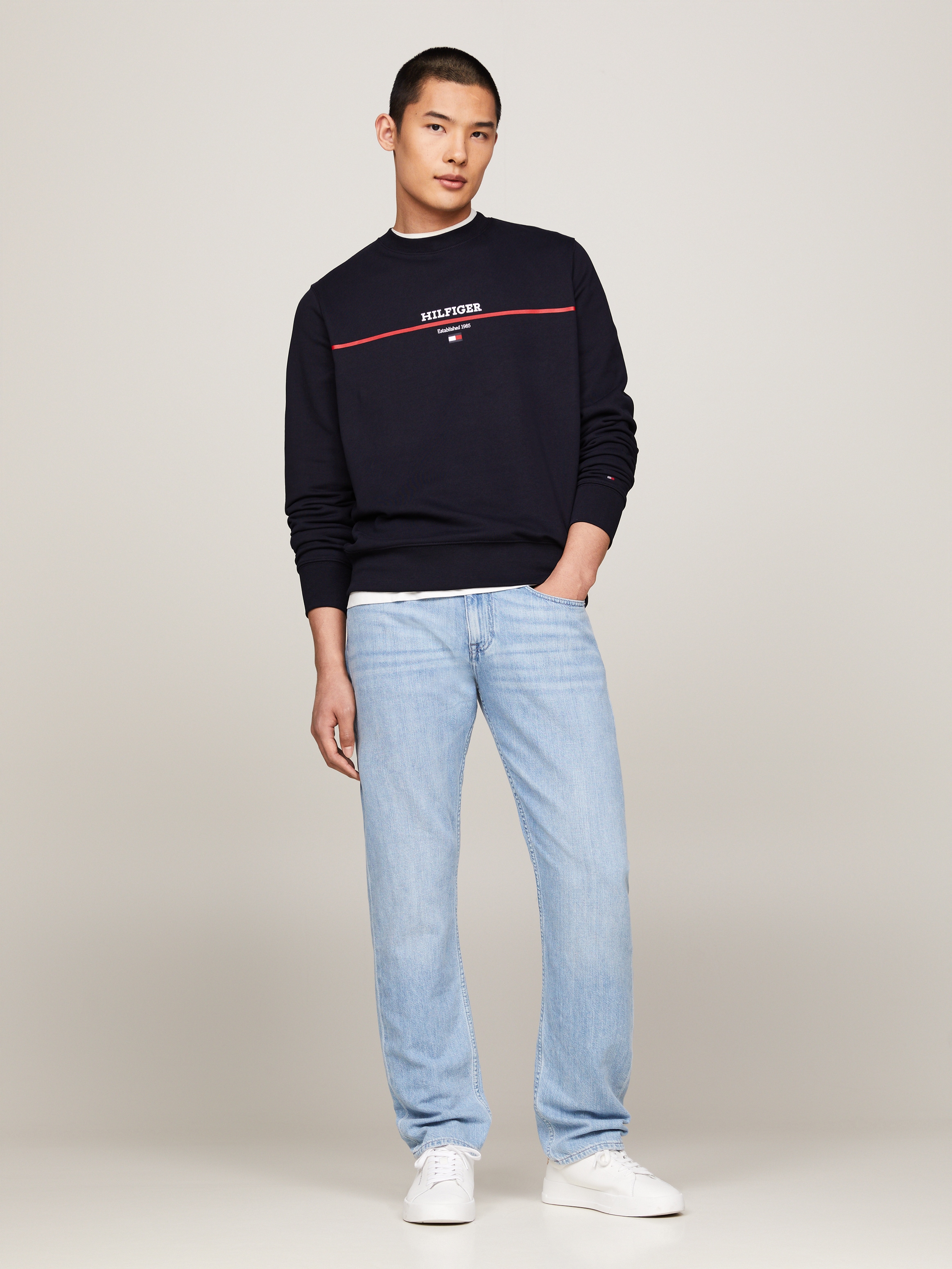 Tommy Hilfiger Sweatshirt »HILFIGER STRIPE TERRY SWEATSHIRT«