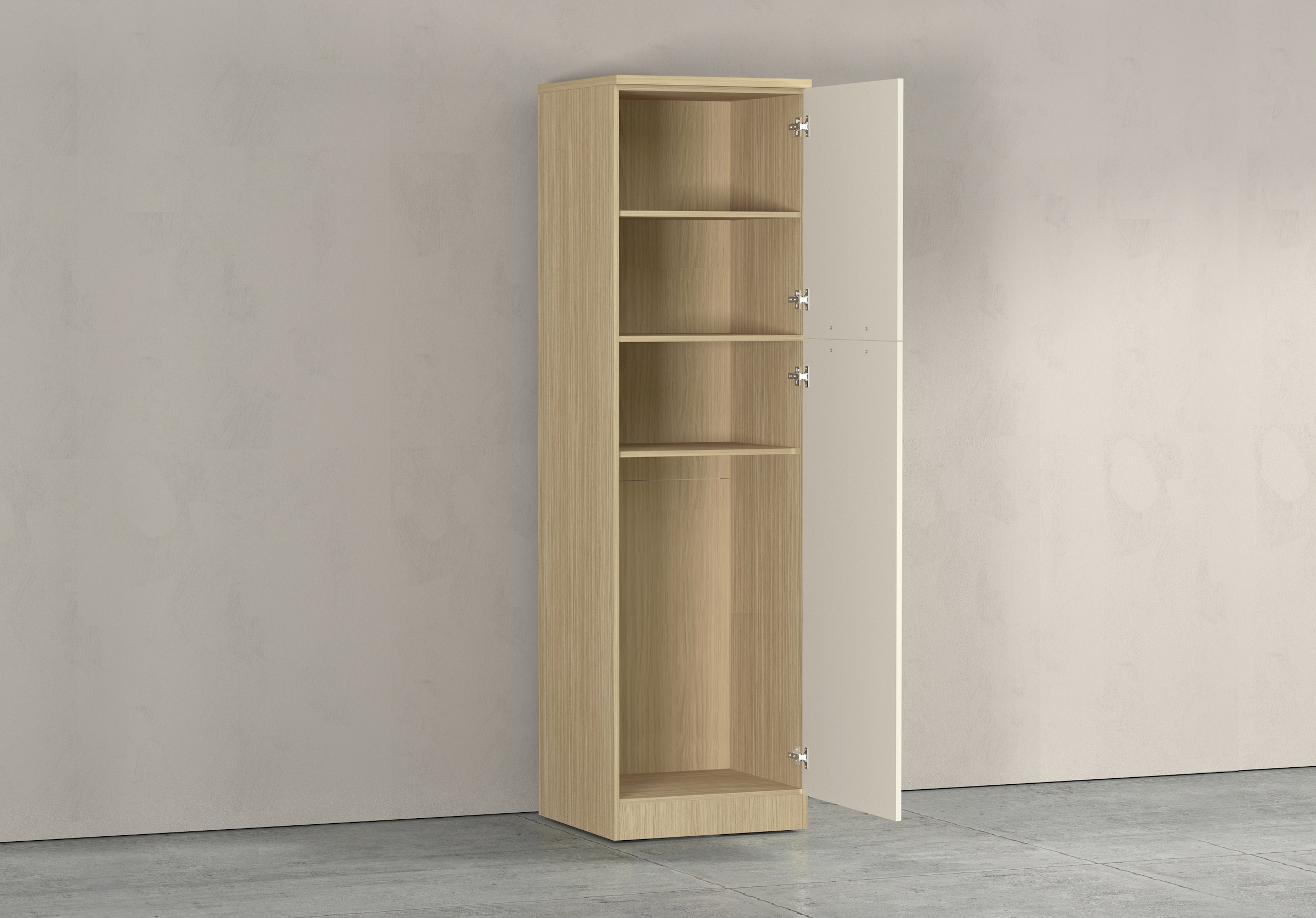 KOCHSTATION Vorratsschrank »Luna, Hochschrank, Küchenvorratsschrank, Speiseschrank, Made in Italy« B/T/H: 60×60×214,5 cm, mit 6 großzügigen Fächern