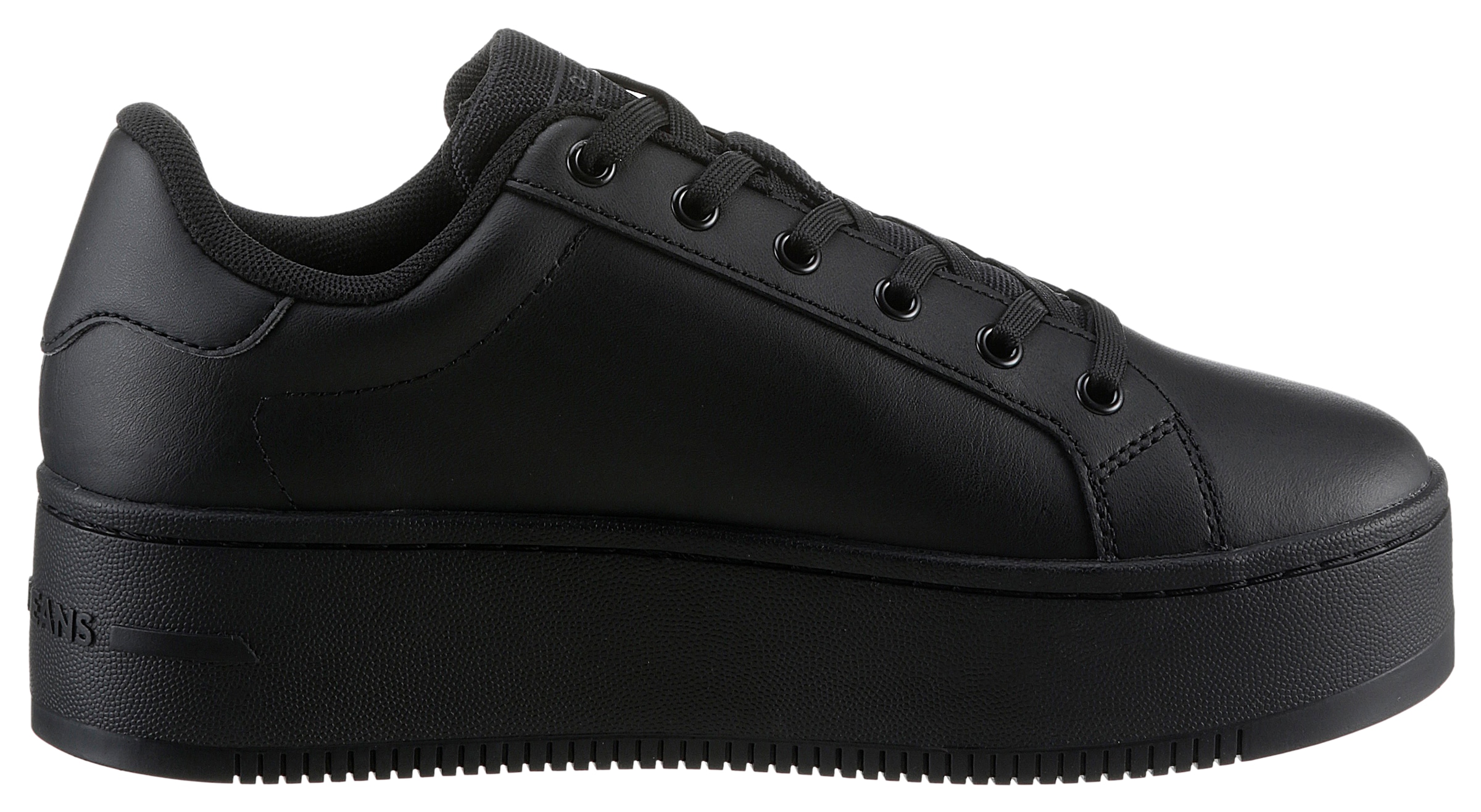 Tommy Jeans Plateausneaker »TJW FLATFORM ESS«, Freizeitschuh, Halbschuh, Schnürschuh mit gepolstertem Schaftrand