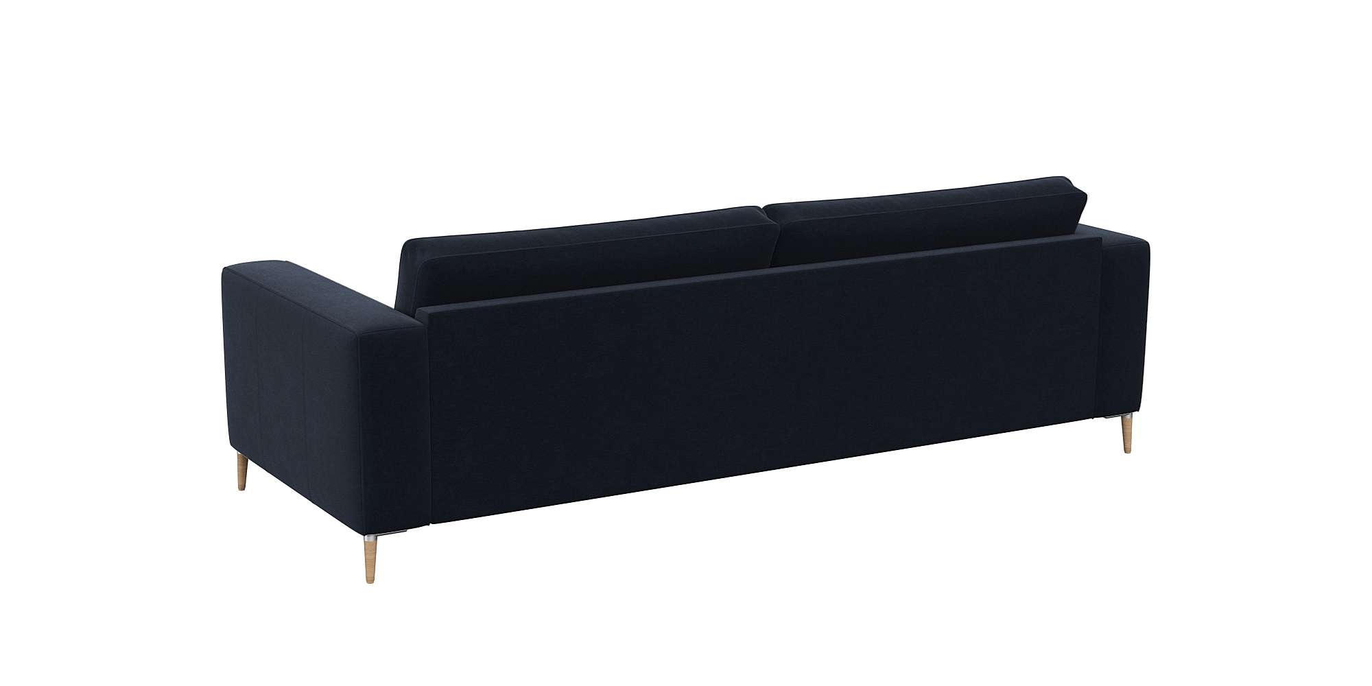 FLEXLUX 3-Sitzer »Fiore, super Sitzkomfort durch Kaltschaum im Sitz« breite Armlehnen, Füße Alu+ Eiche