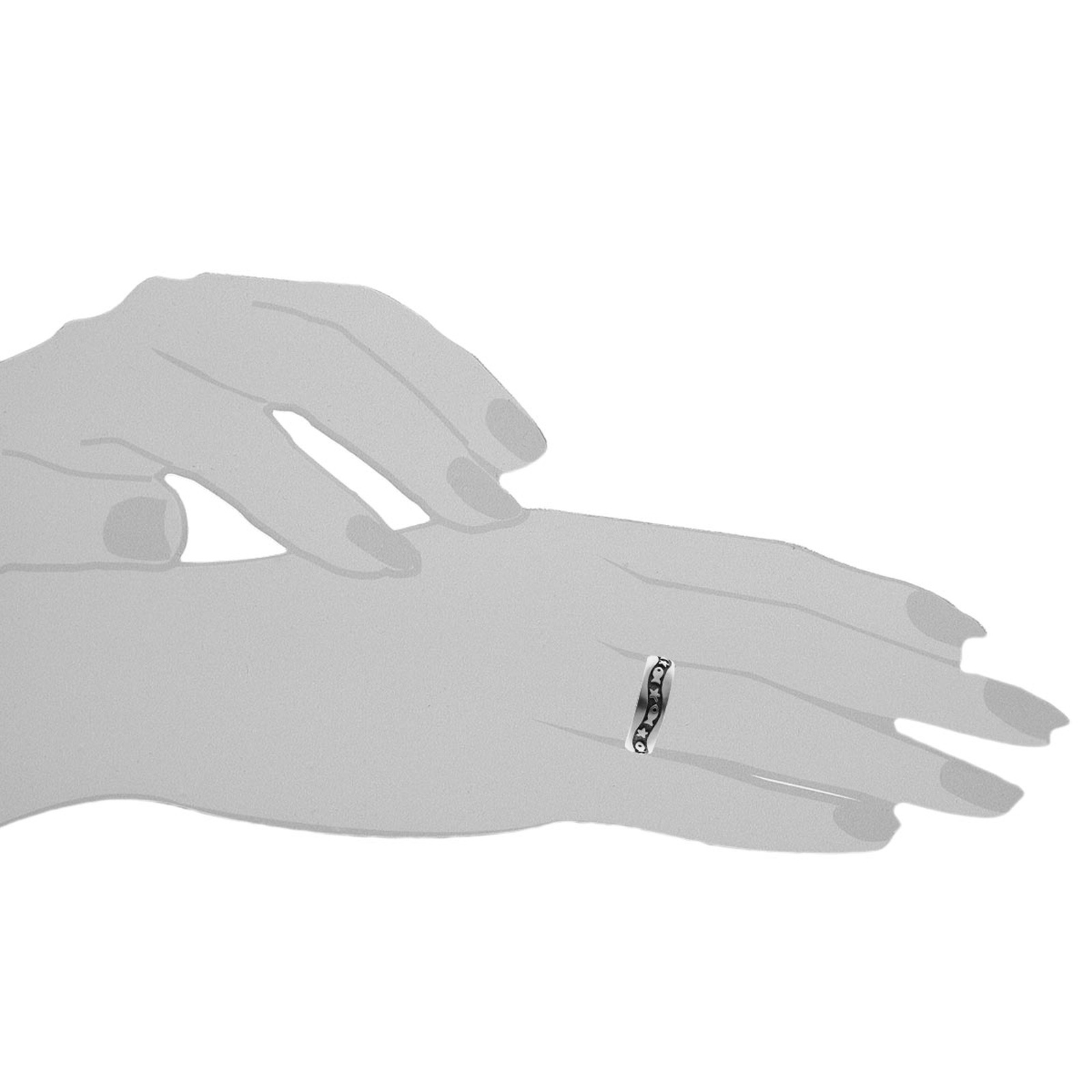 OSTSEE-SCHMUCK Fingerring »- Fisch & Stern - Silber 925/000 - ,«