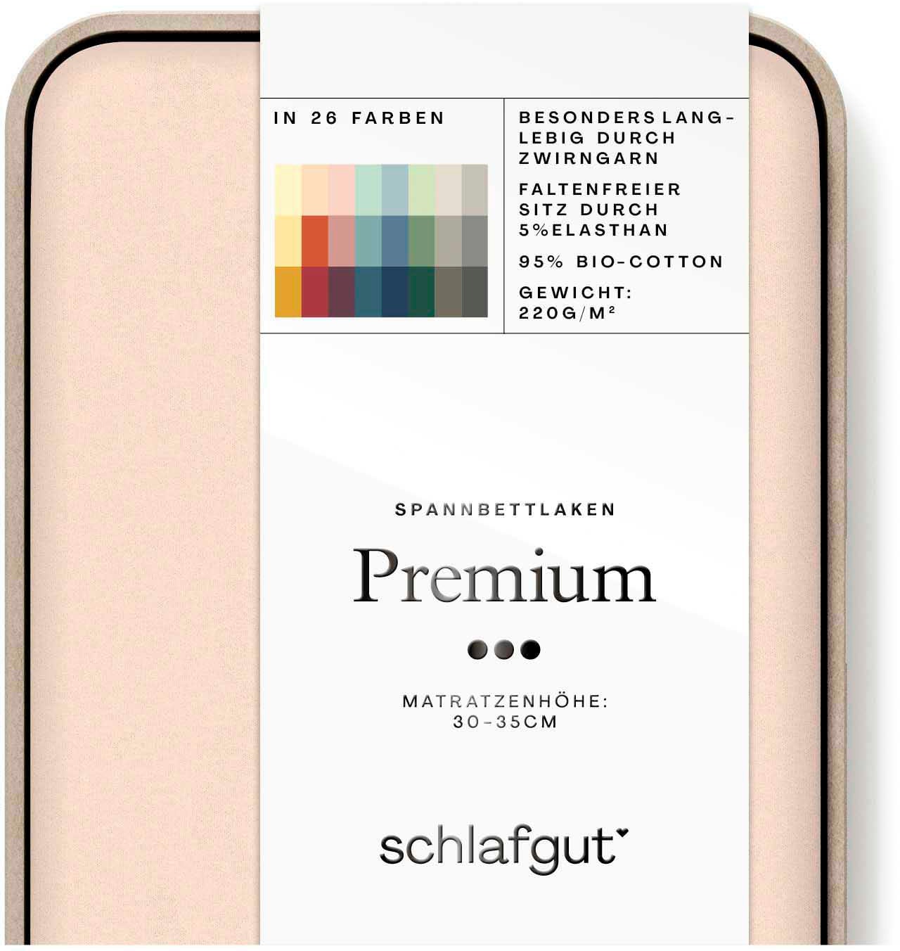 Schlafgut Spannbettlaken »Premium«, Zero Waste Verpackung, PREMIUM Qualität